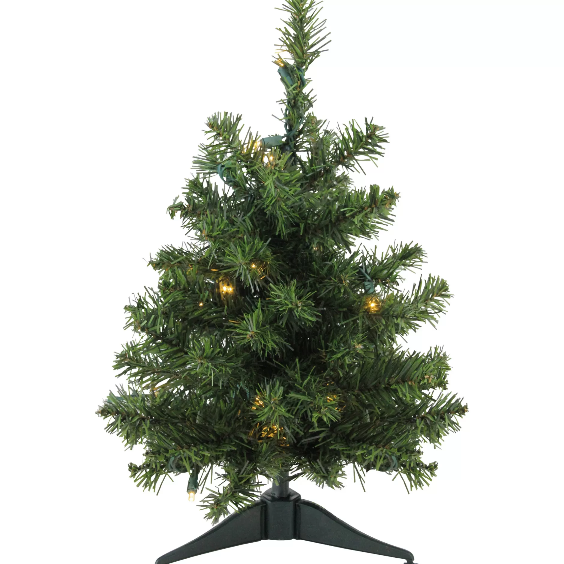 Fashion 18" Pre-Lit Medium Canadian Pine Artificial Christmas Tree - Clear Led Lights Pre-Lit