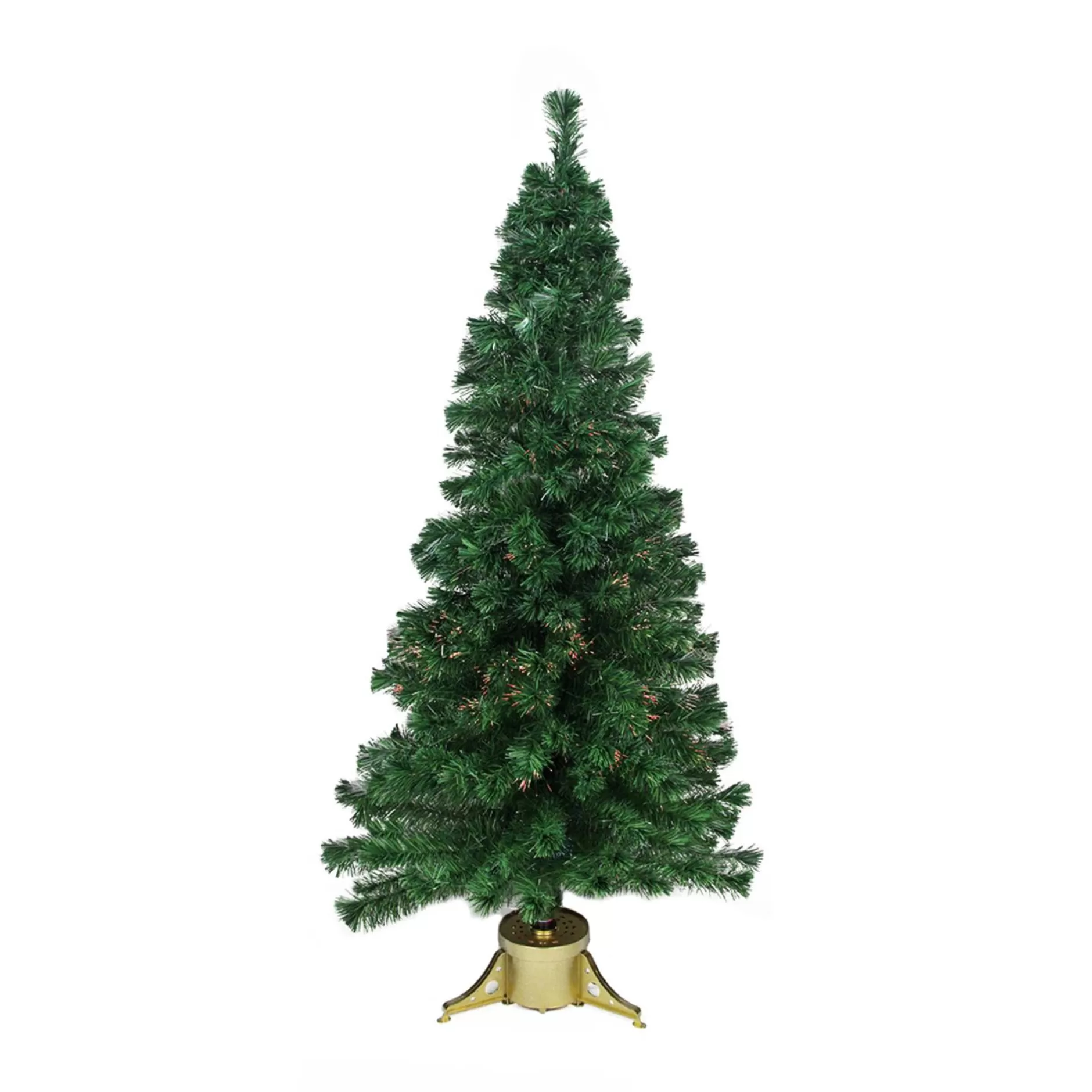 Store 7' Pre-Lit Medium Color Changing Fiber Optic Artificial Christmas Tree Fiber Optic