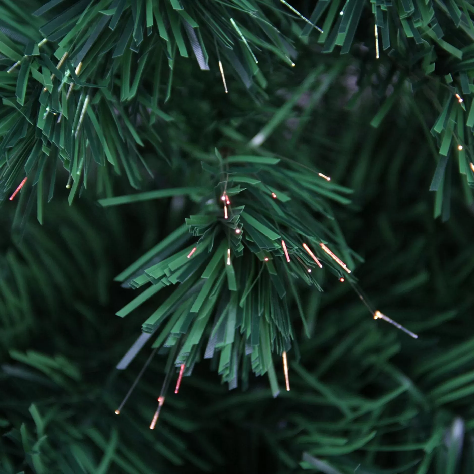 Store 7' Pre-Lit Medium Color Changing Fiber Optic Artificial Christmas Tree Fiber Optic