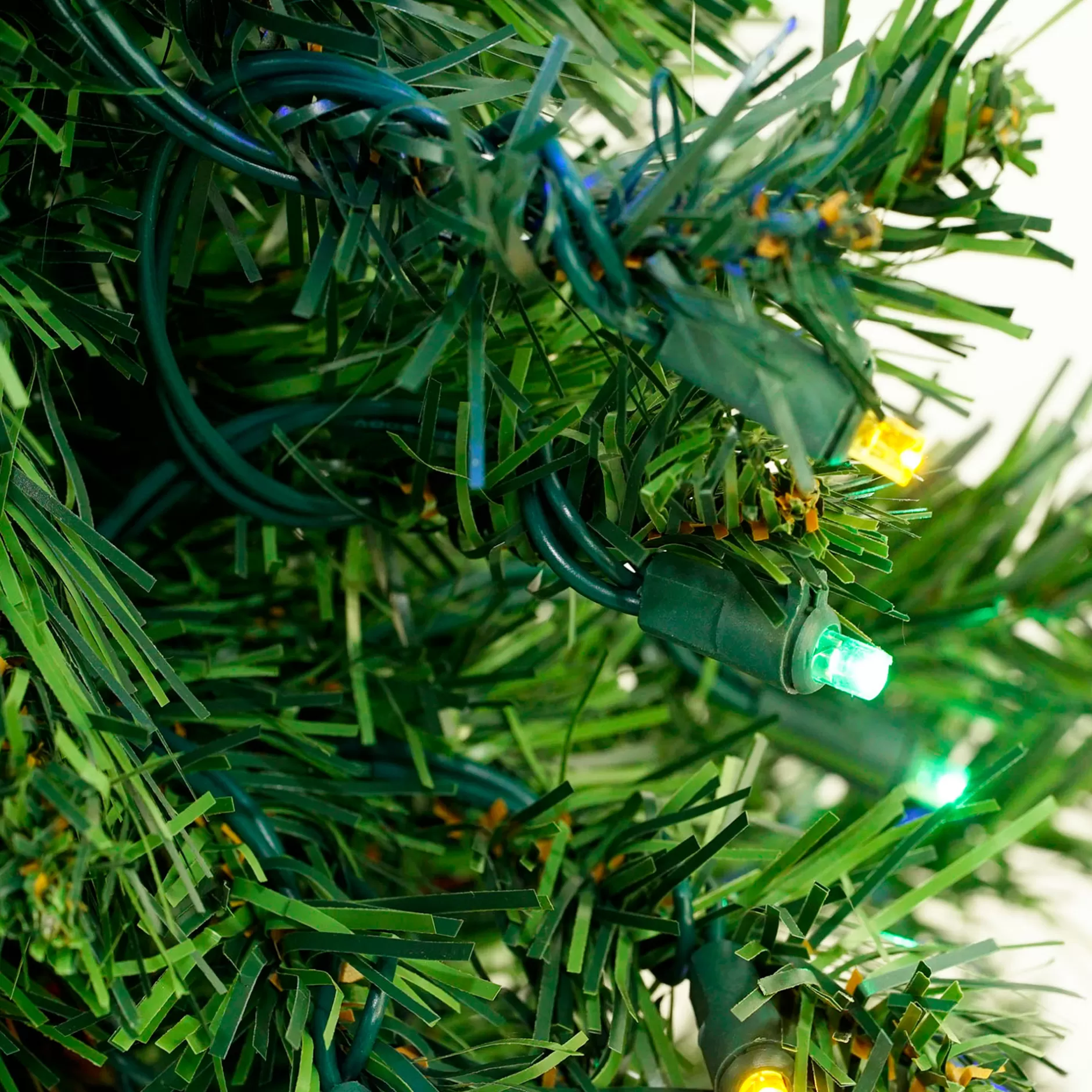 Best 2' Pre-Lit Medium Mixed Classic Pine Artificial Christmas Tree - Multicolor Led Lights Pre-Lit