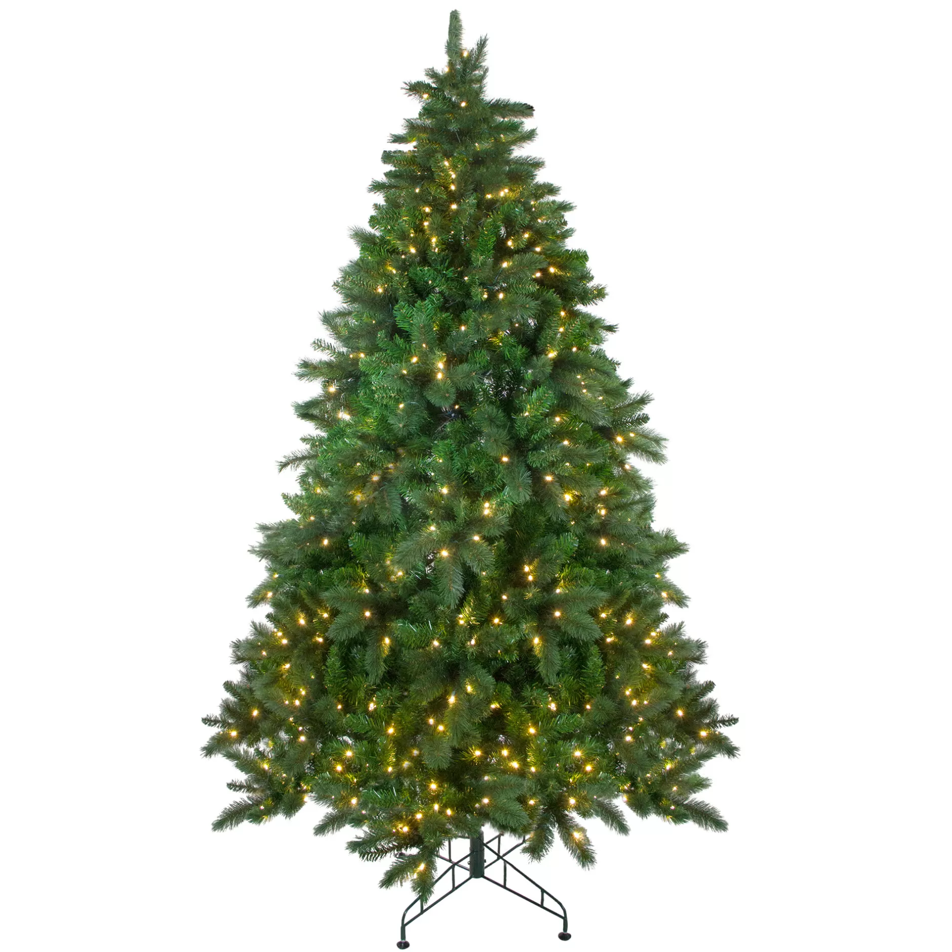 Best 7.5' Pre-Lit Medium Mixed Scotch Pine Artificial Christmas Tree - Warm White Led Lights Pre-Lit