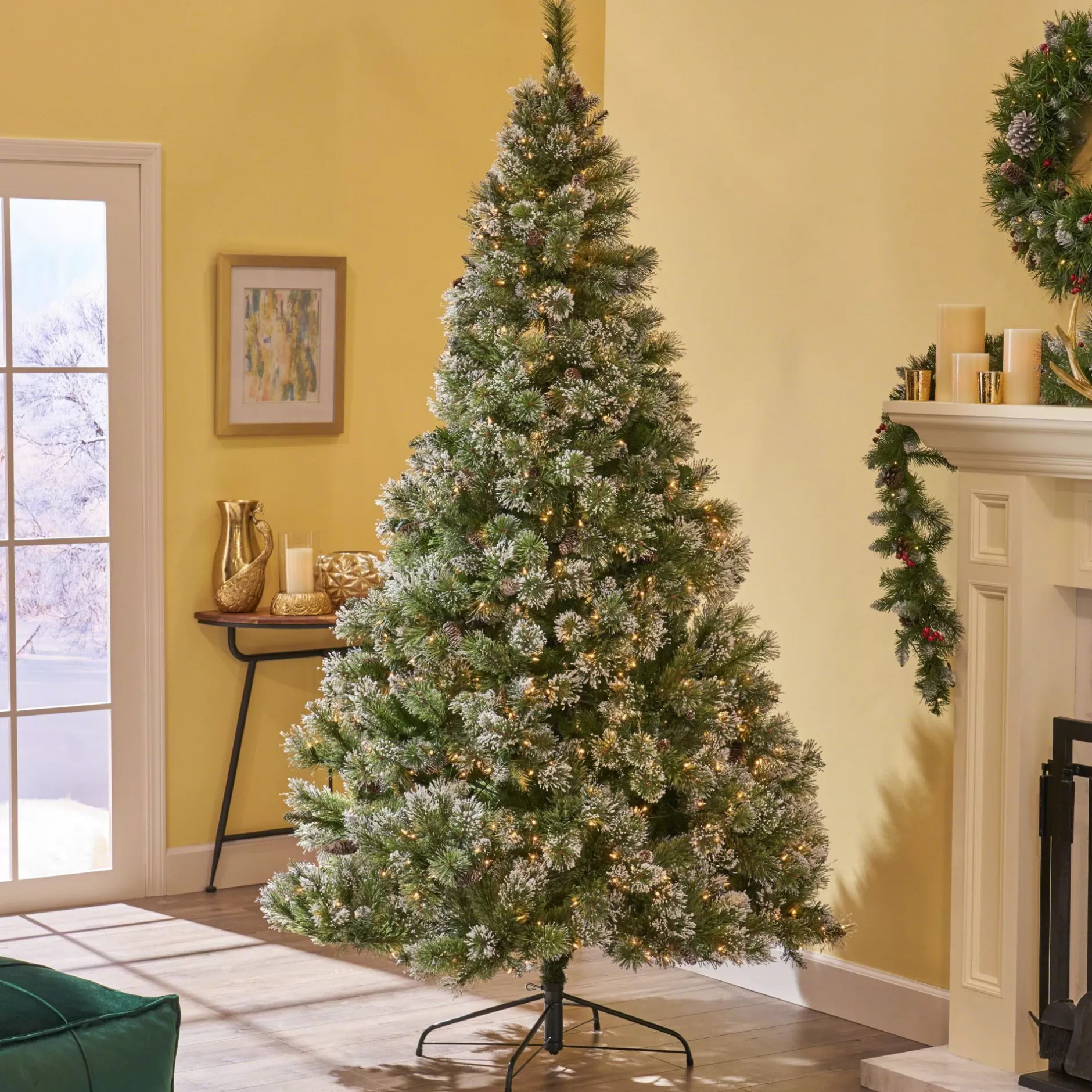 Flash Sale 9' Pre-Lit Medium Mixed Spruce Artificial Christmas Tree - Clear Lights Pre-Lit