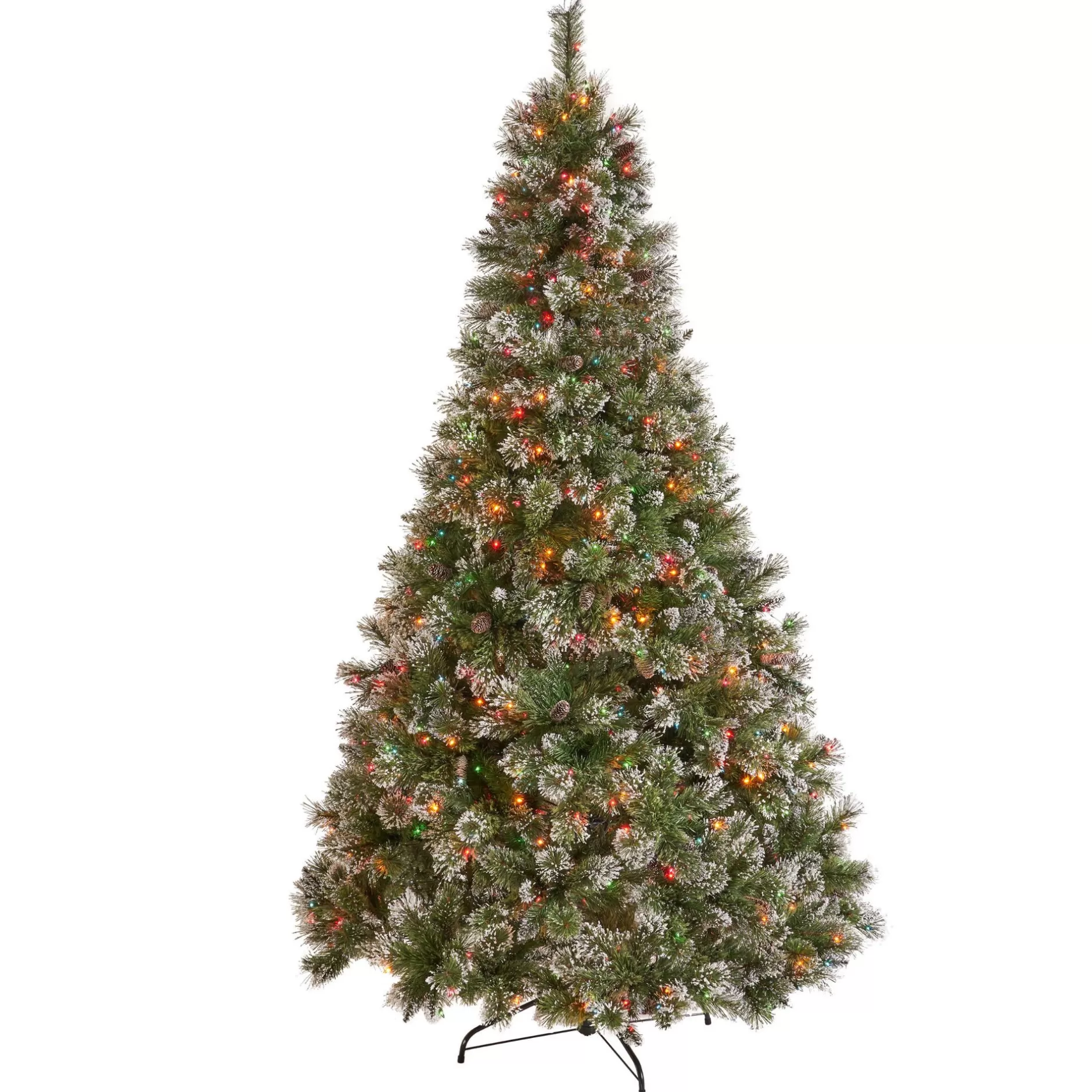 Cheap 9' Pre-Lit Medium Mixed Spruce Artificial Christmas Tree - Multicolor Lights Pre-Lit