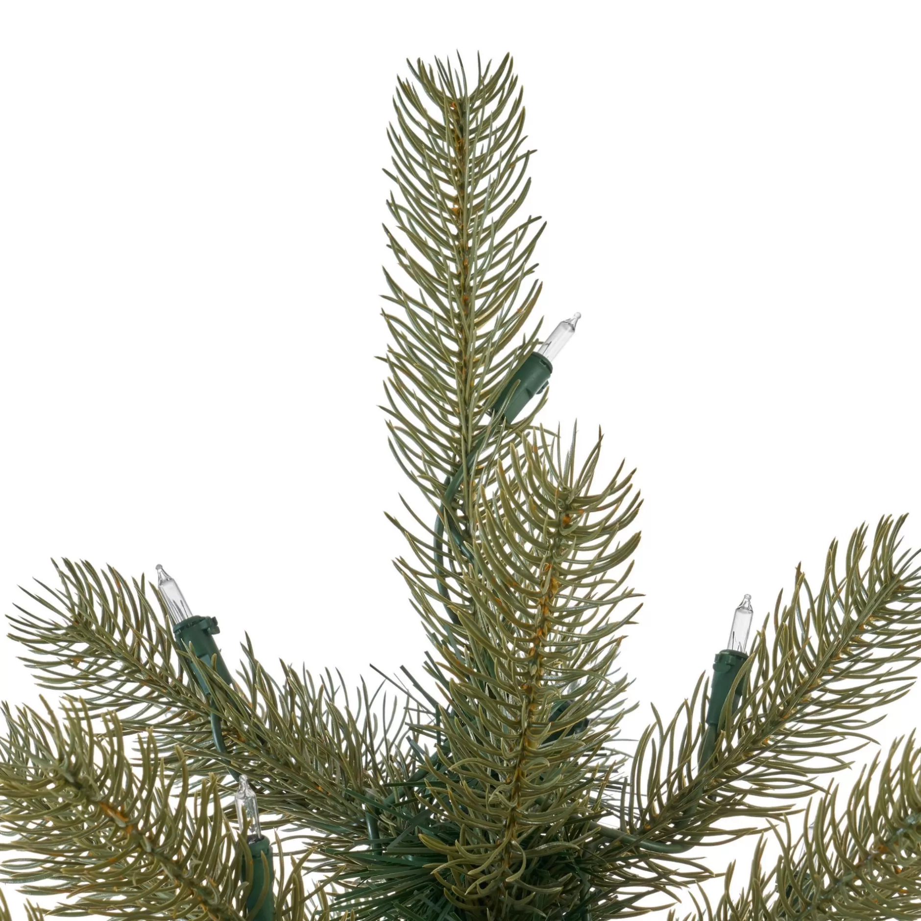 Discount 7.5' Pre-Lit Medium Mixed Spruce Hinged Artificial Christmas Tree - Clear Lights Pre-Lit