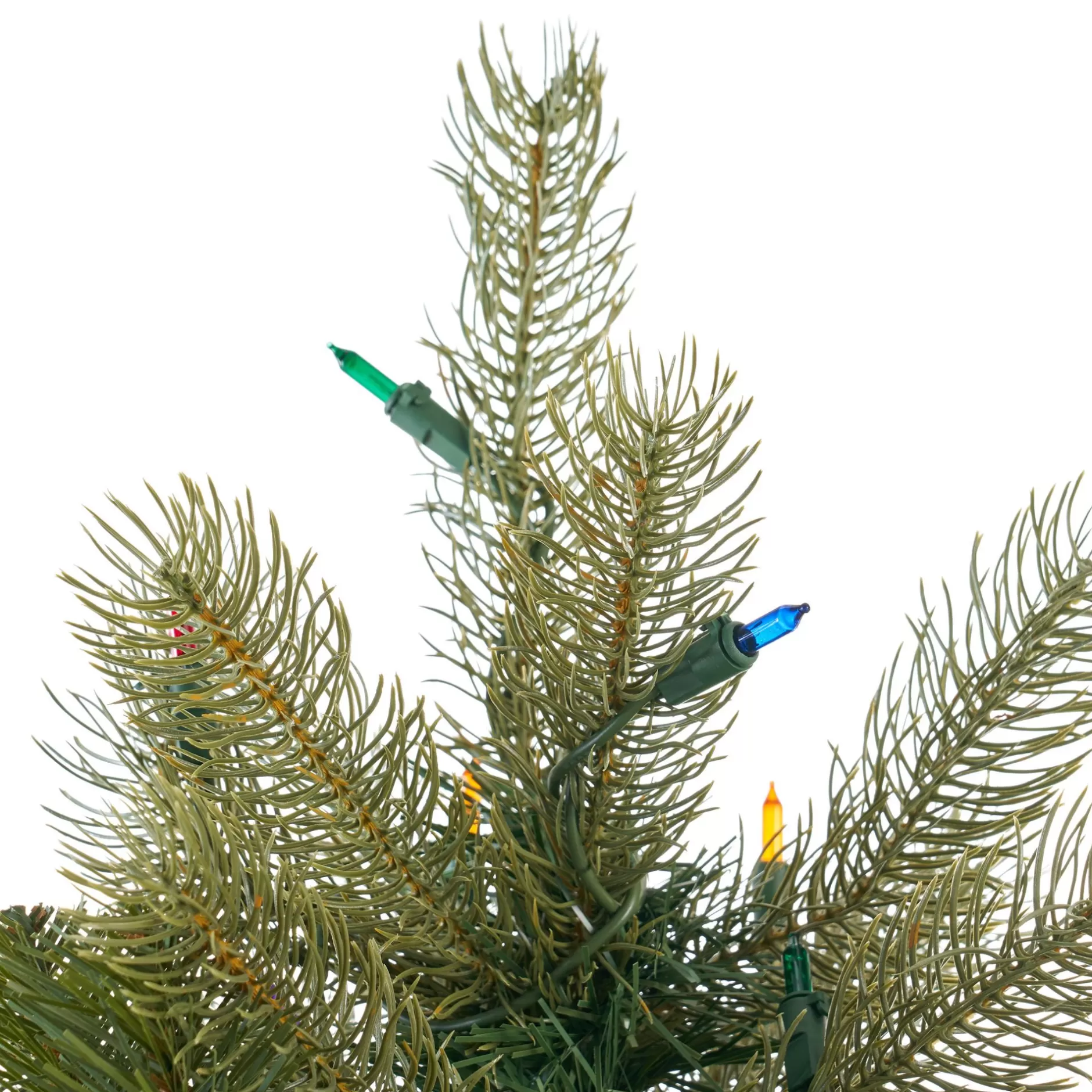 Flash Sale 7.5' Pre-Lit Medium Mixed Spruce Hinged Artificial Christmas Tree - Multicolor Lights Pre-Lit