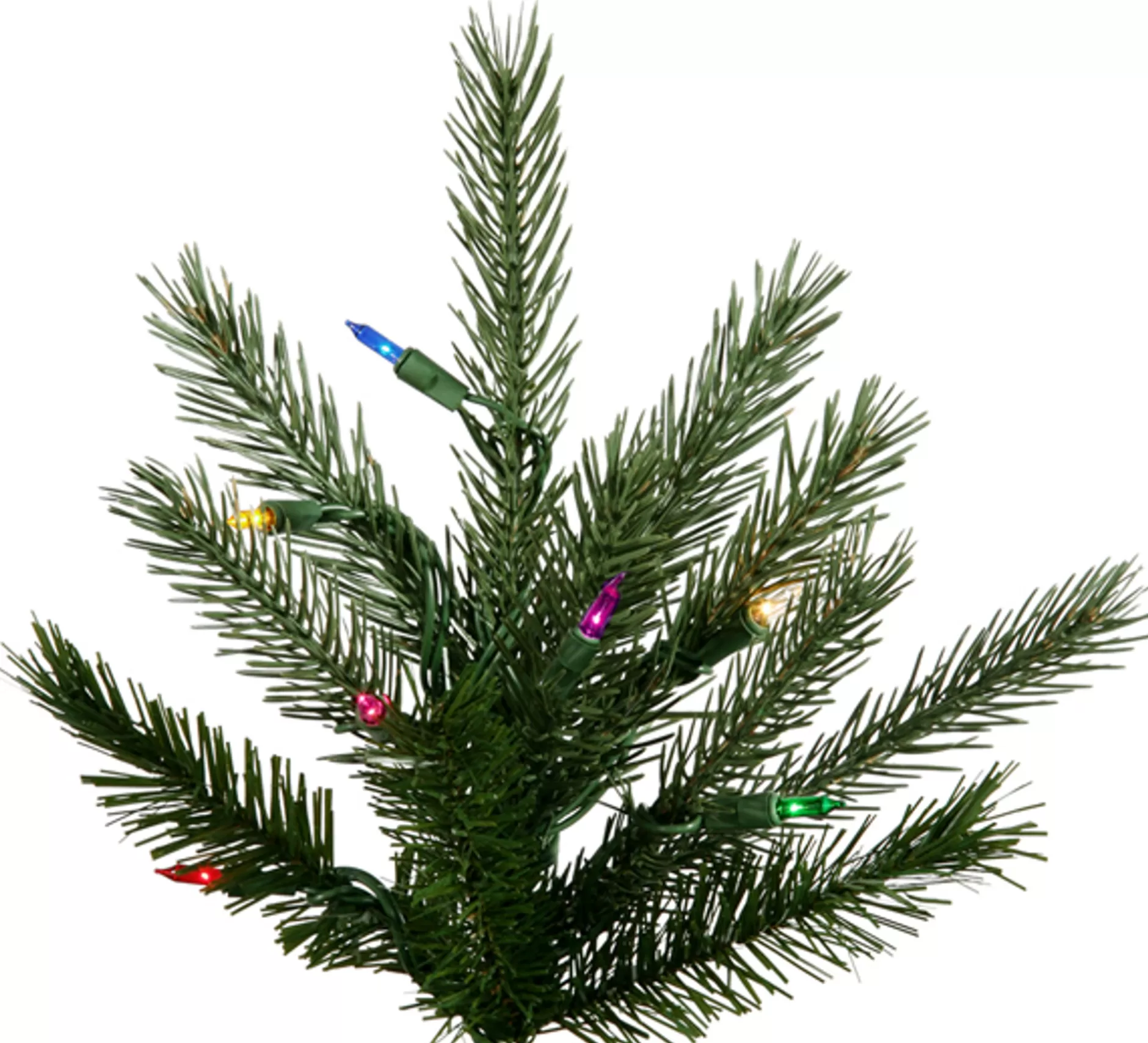 Outlet 4.5' Pre-Lit Medium Natural Frasier Fir Artificial Christmas Tree - Multicolor Lights Pre-Lit
