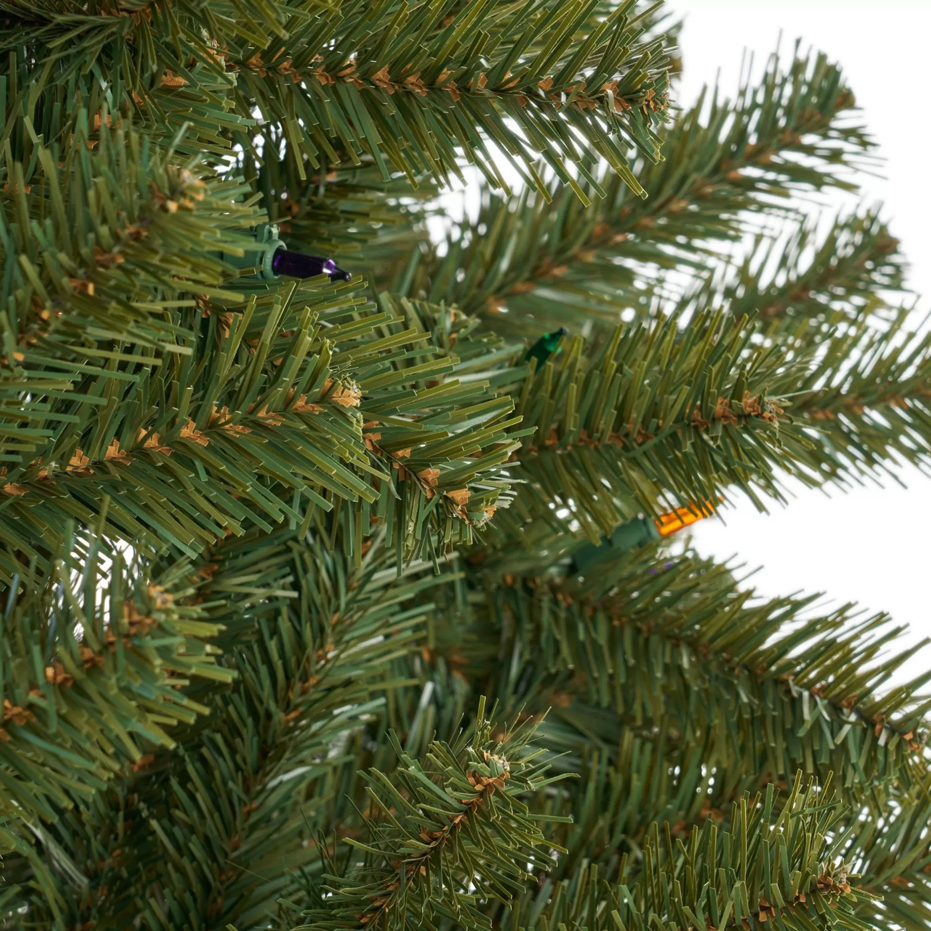 Flash Sale 9' Pre-Lit Medium Noble Fir Hinged Artificial Christmas Tree - Multicolor Lights Pre-Lit