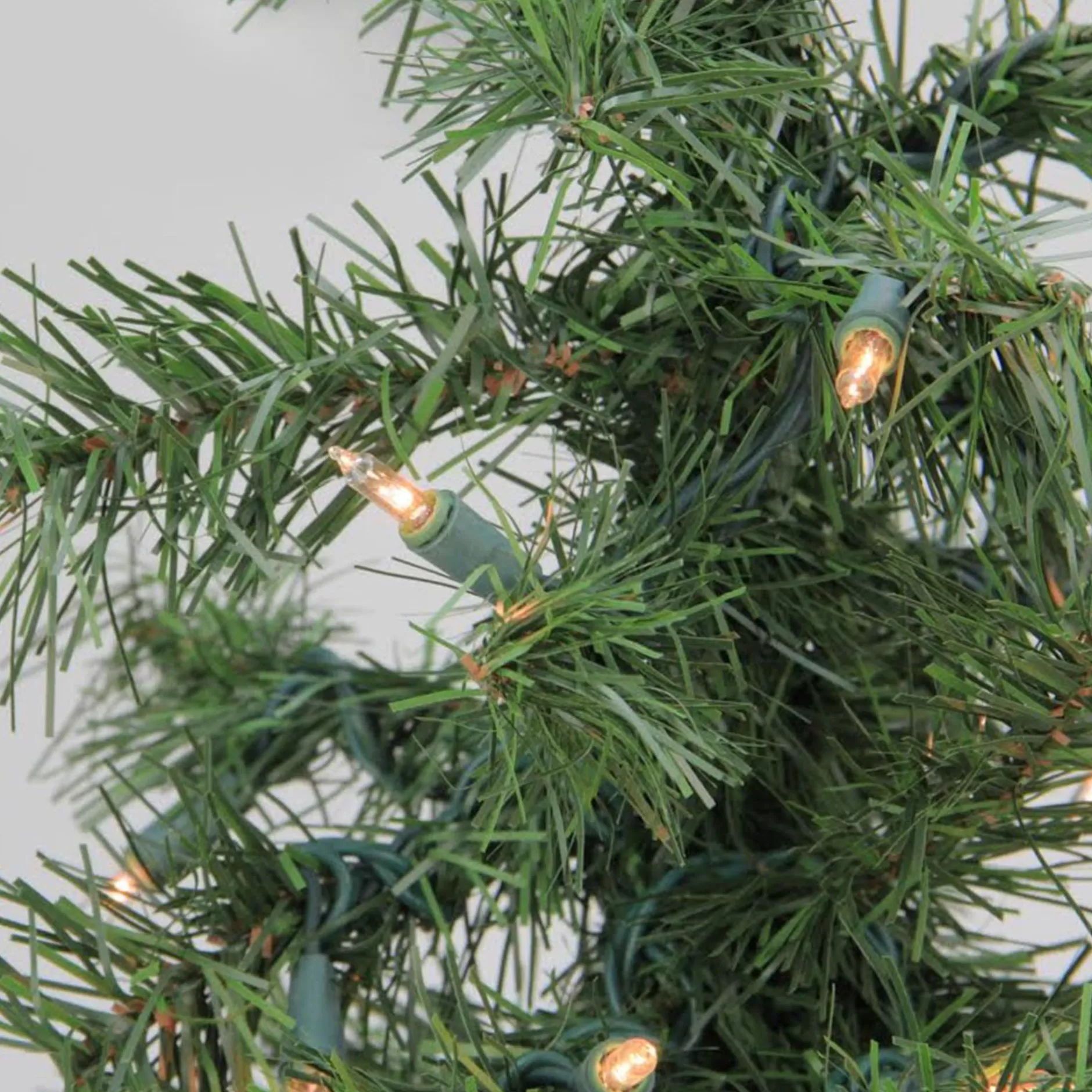 New 3' Pre-Lit Medium Woodland Alpine Artificial Christmas Tree - Clear Lights Alpine