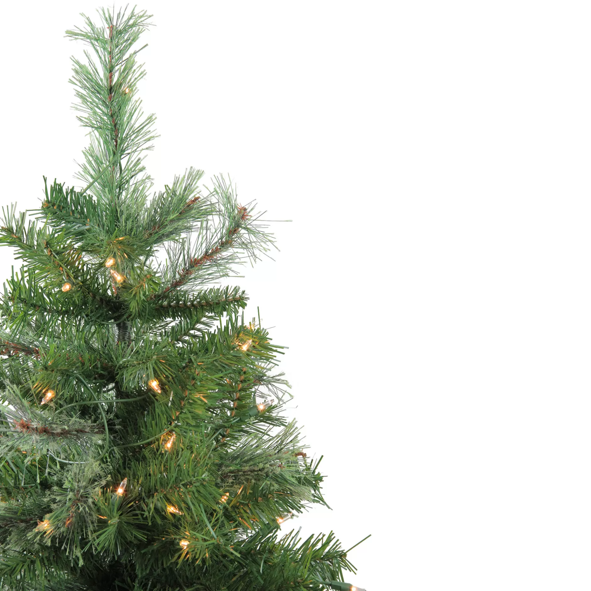 Best 4' Pre-Lit Mixed Cashmere Pine Medium Artificial Christmas Tree - Clear Lights Pre-Lit