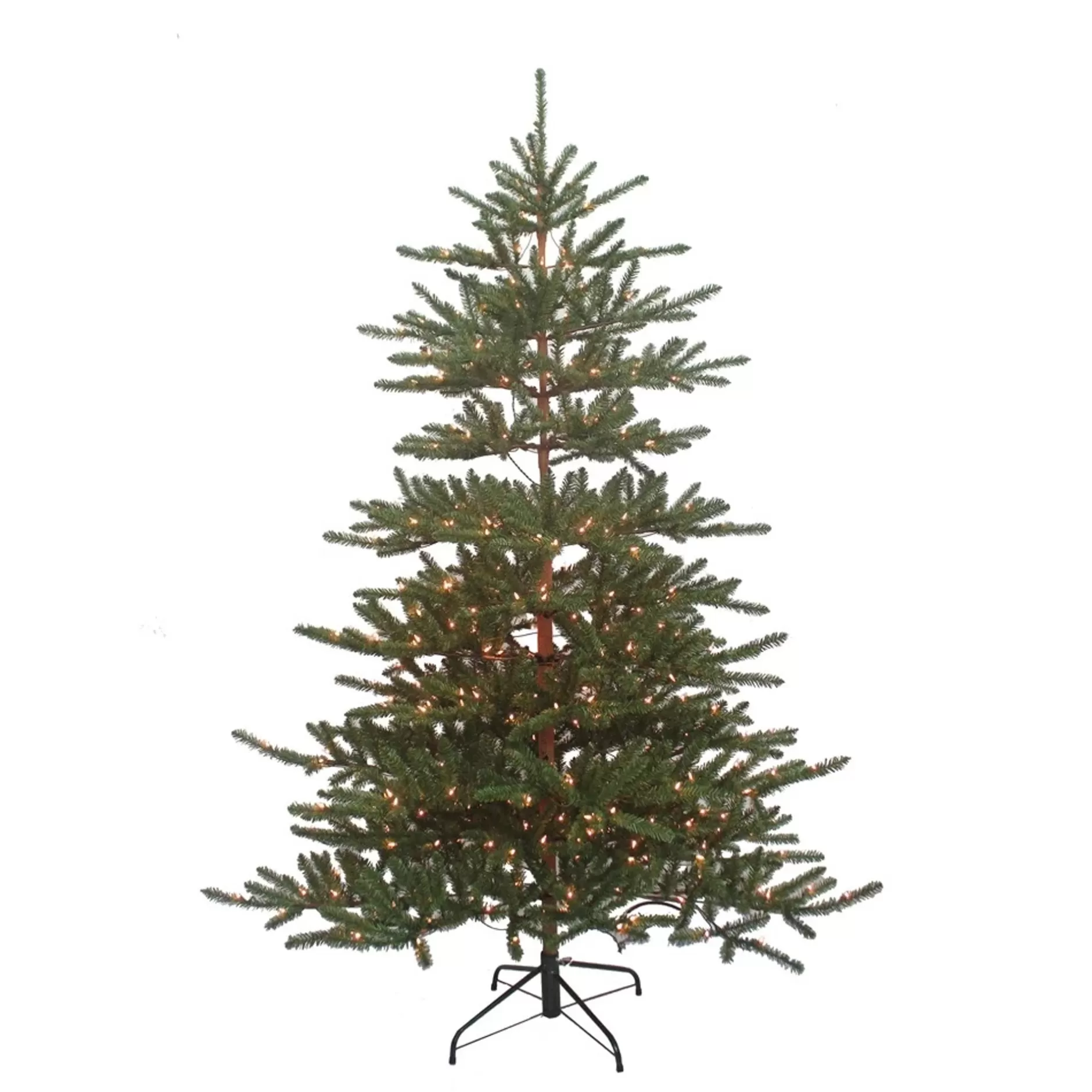 Best Sale 7' Pre-Lit Mountain Pine Artificial Christmas Tree, Clear Lights Colorful