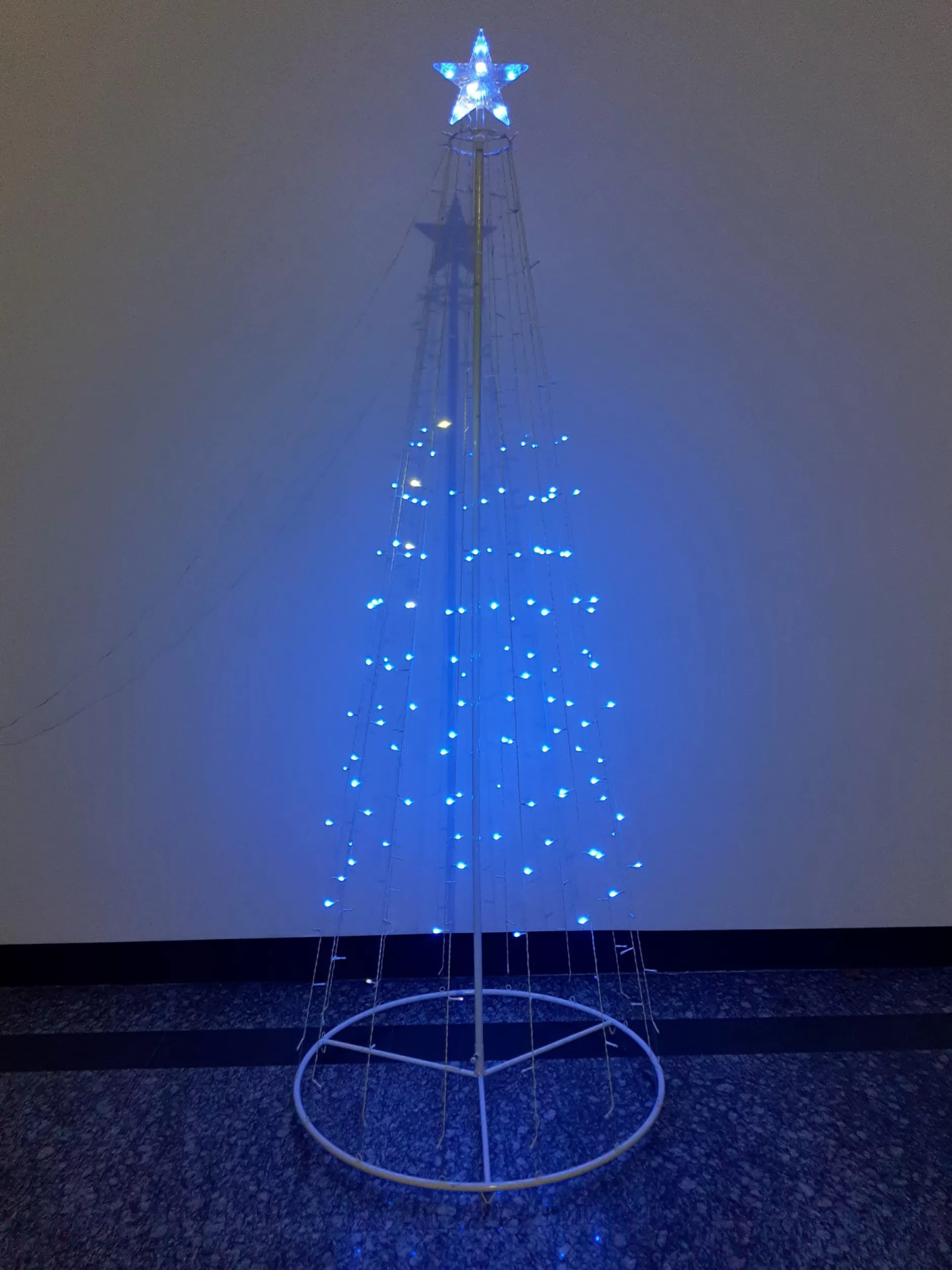 Shop 6.75' Pre-Lit Multi-Function Timed Outdoor Christmas Tree, Led Rgb Lights With Remote Pre-Lit