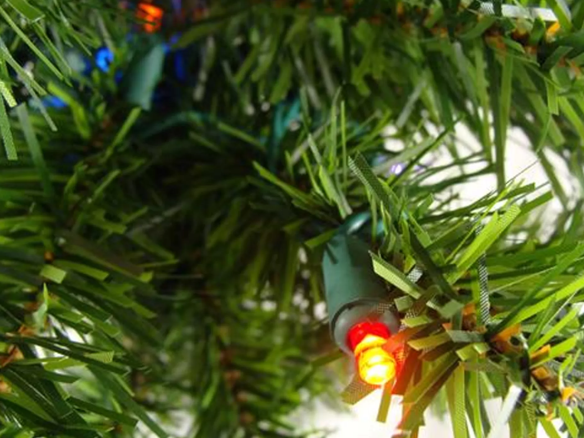 Best 3' Pre-Lit Natural Two-Tone Pine Artificial Christmas Tree - Multi-Color Led Lights - 26184198 Pre-Lit