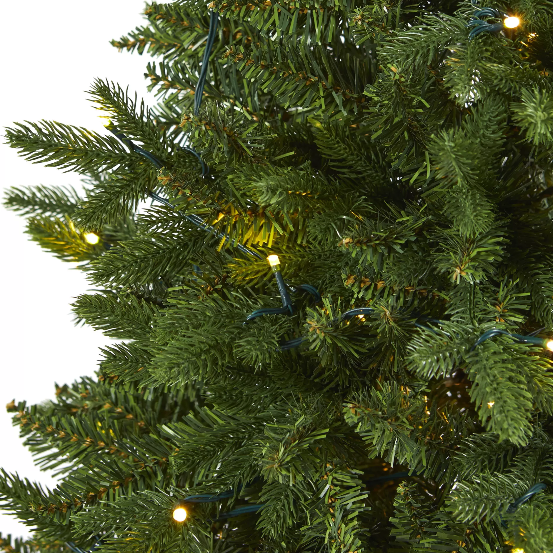 Fashion 5' Pre-Lit New Hampshire Fir Artificial Christmas Tree, Warm Clear Led Lights Pre-Lit