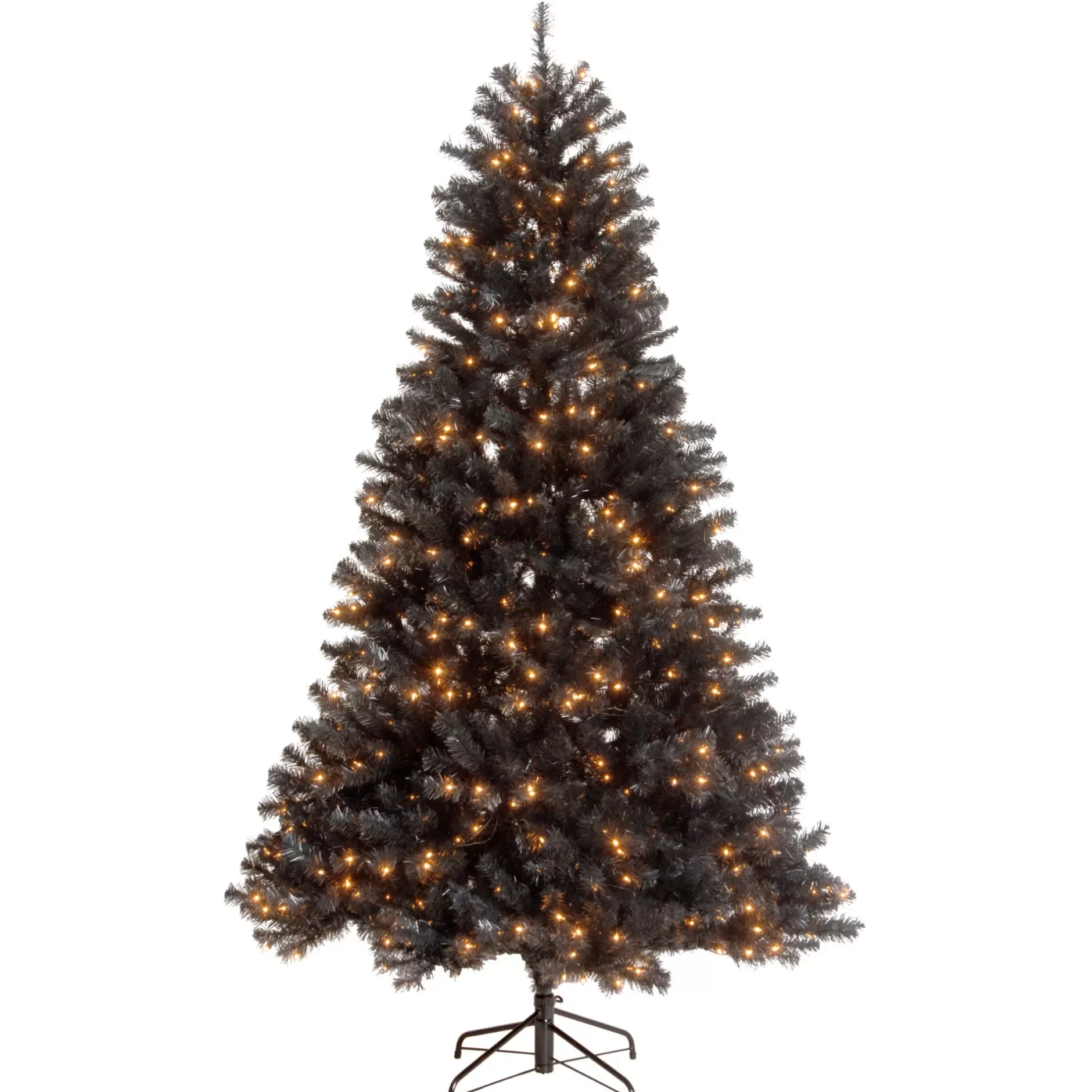 Best 7.5' Pre-Lit North Valley Black Spruce Artificial Christmas Tree - Clear Lights Pre-Lit
