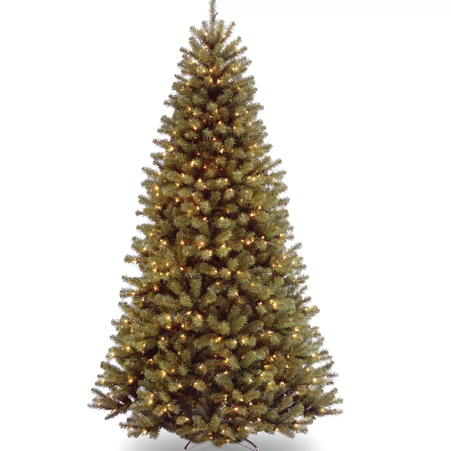 Store 6.5' Pre-Lit North Valley Spruce Artificial Christmas Tree, Clear Lights Pre-Lit