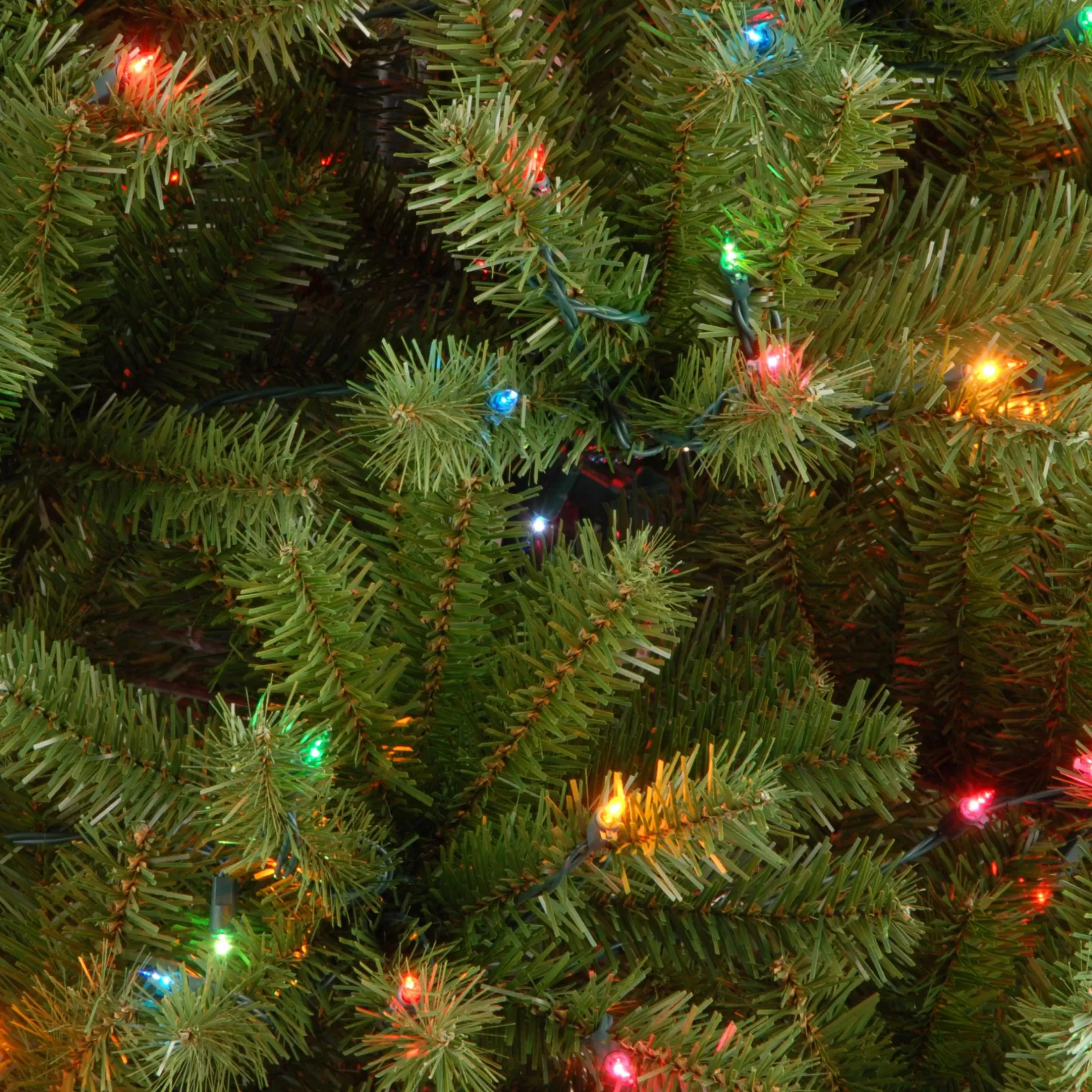 Best 6.5' Pre-Lit North Valley Spruce Artificial Christmas Tree, Multicolor Lights Pre-Lit