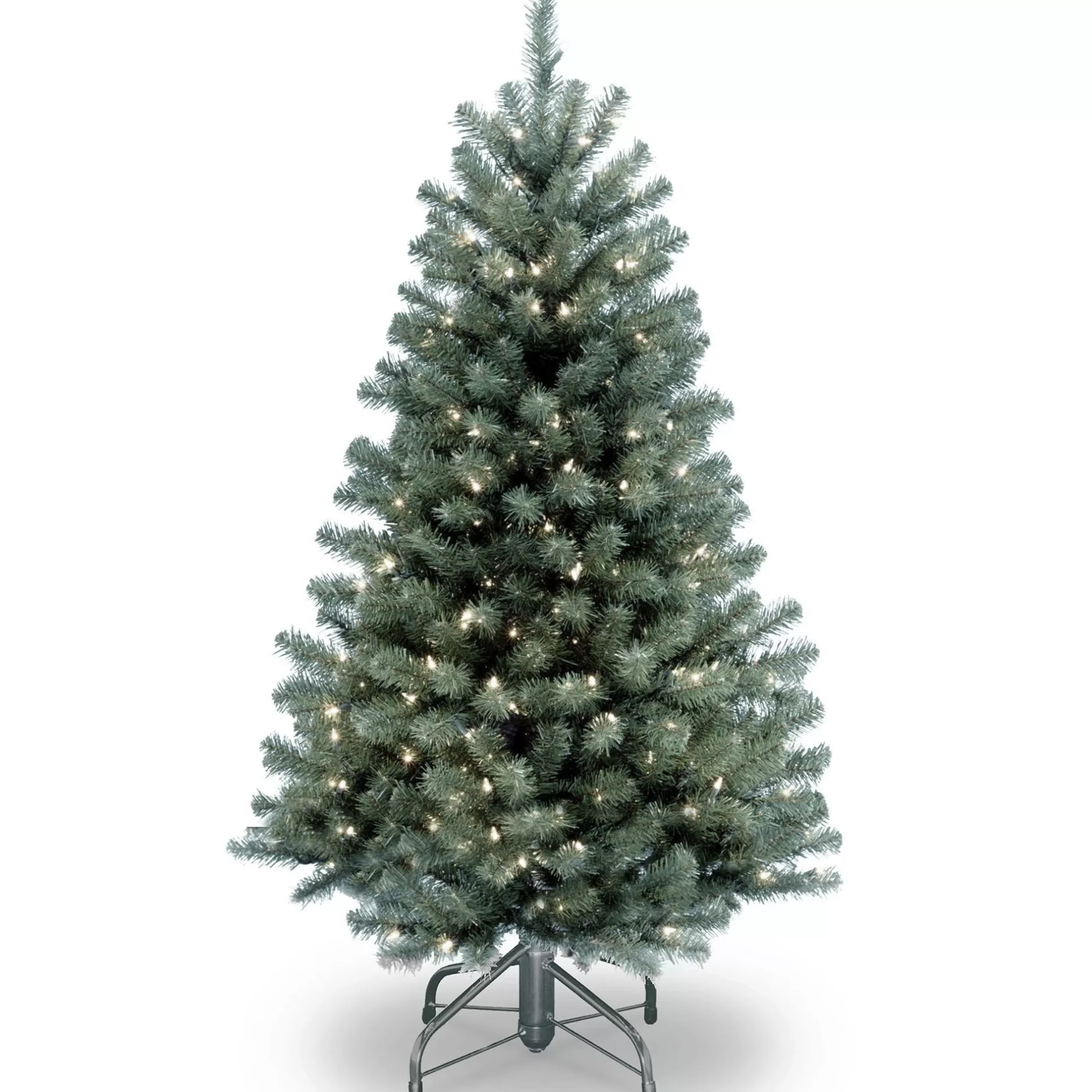 Outlet 4.5' Pre-Lit North Valley Spruce Full Artificial Christmas Tree, Clear Lights Pre-Lit