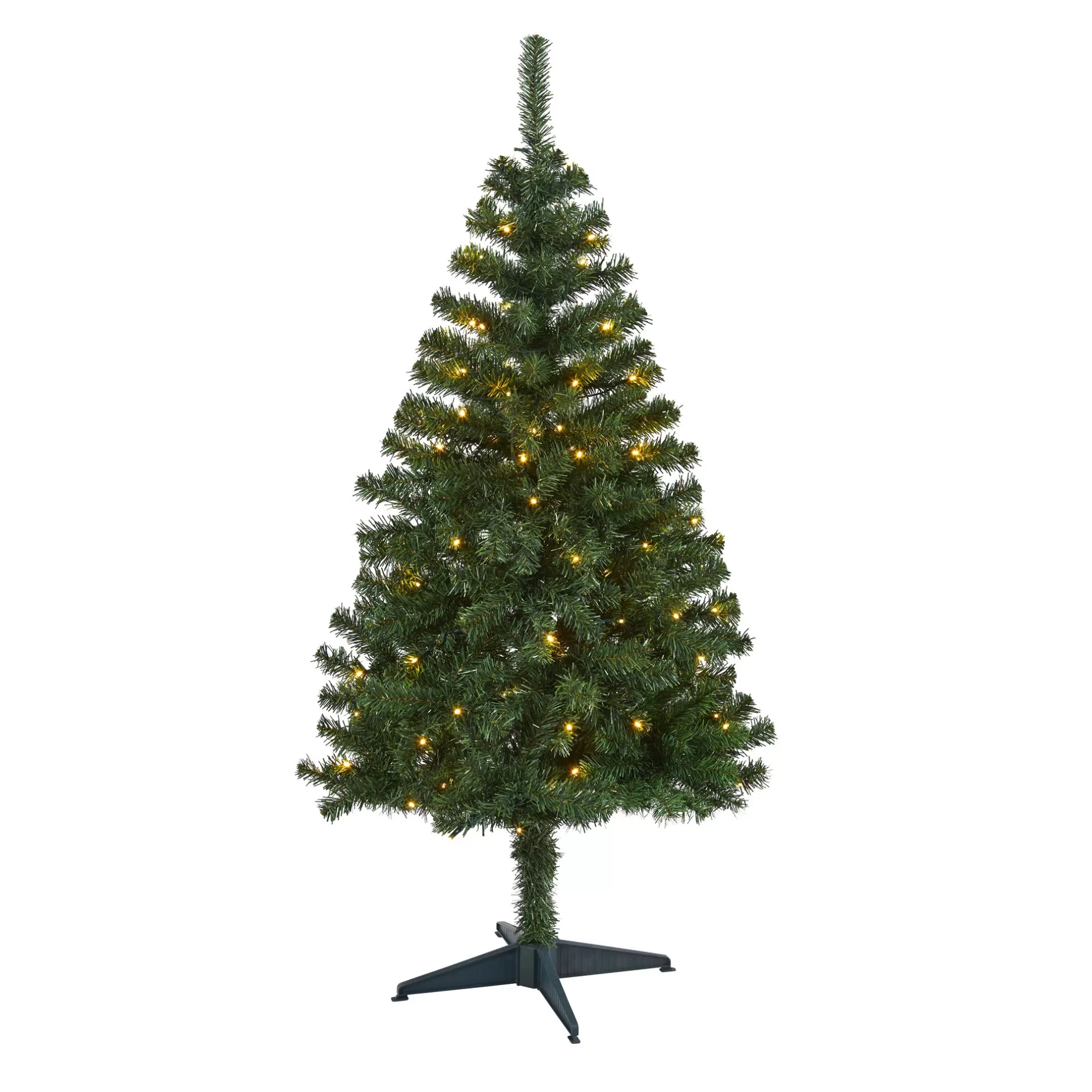 Online 4' Pre-Lit Northern Tip Artificial Christmas Tree, Clear Led Lights Pre-Lit
