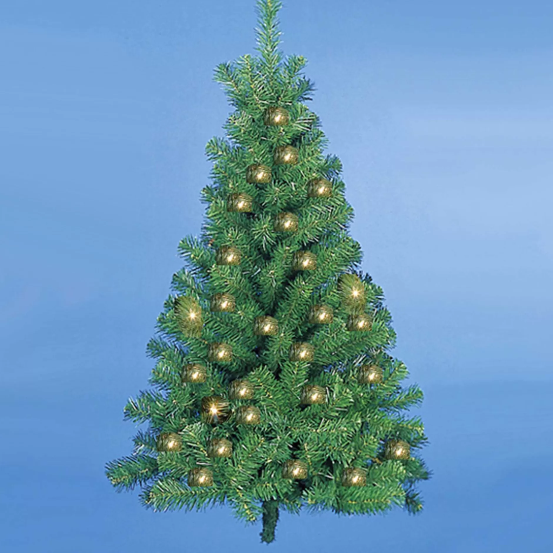 Outlet 4' Pre-Lit Norway Pine Christmas Wall Tree - Clear Lights Pre-Lit