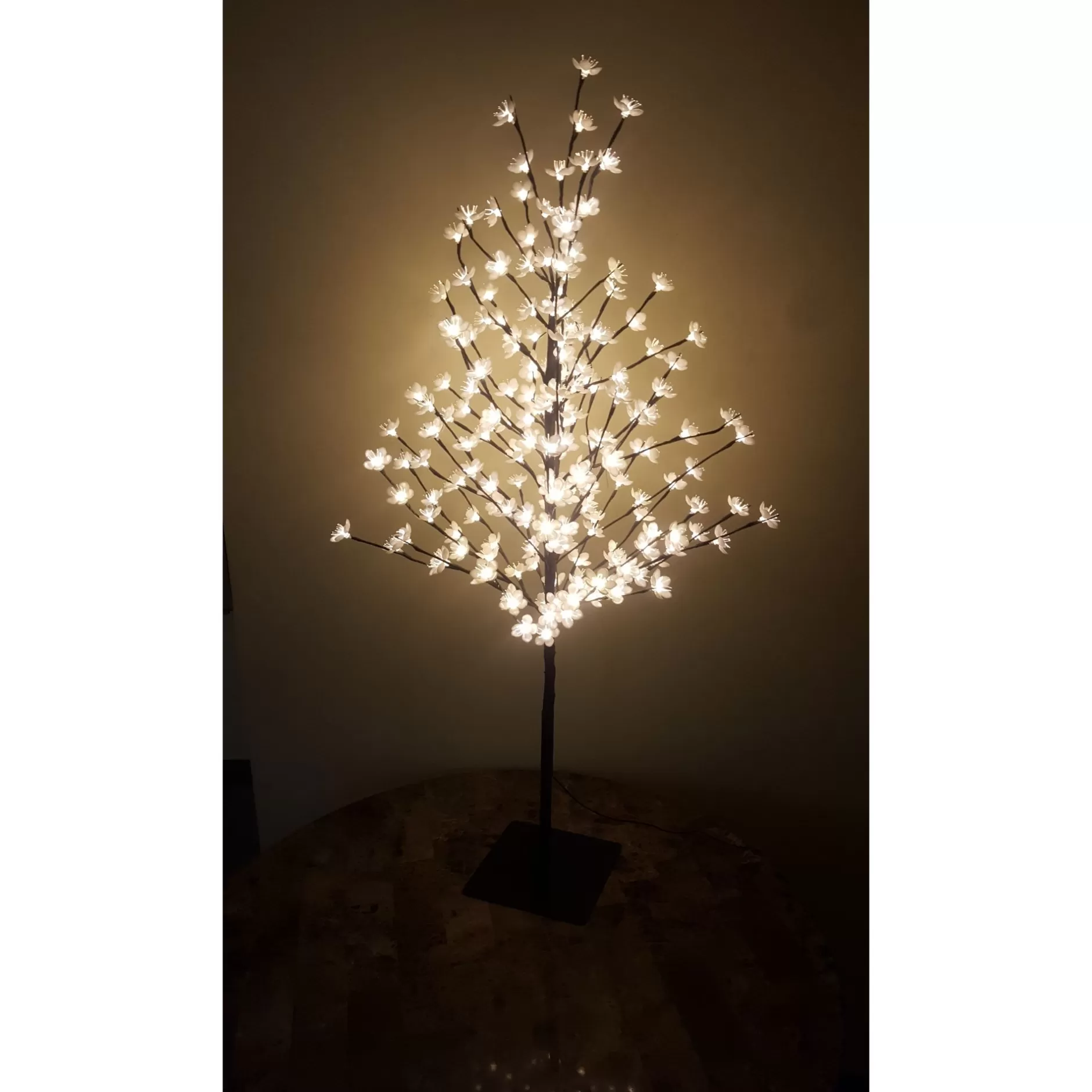 Best Sale 4' Pre-Lit Outdoor Cherry Blossom Artificial Tree - Warm Led Lights Pre-Lit