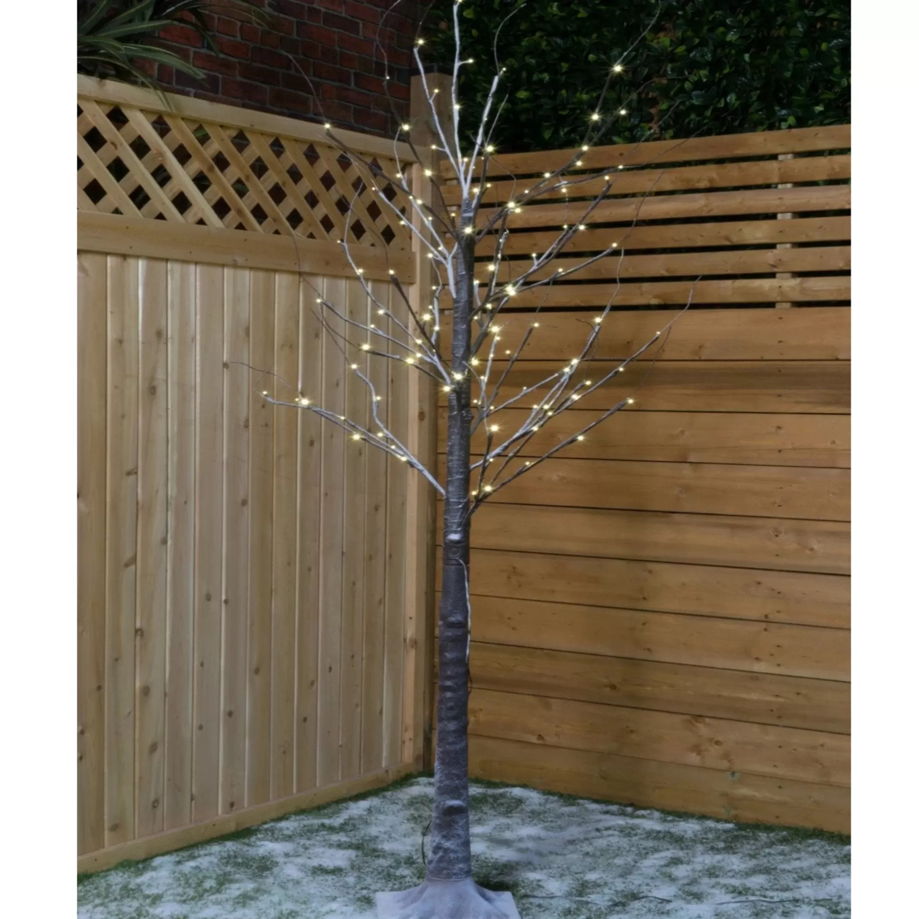 Cheap 6.75' Pre-Lit Pencil Functional Artificial Christmas Tree, Led Warm White Lights Pre-Lit
