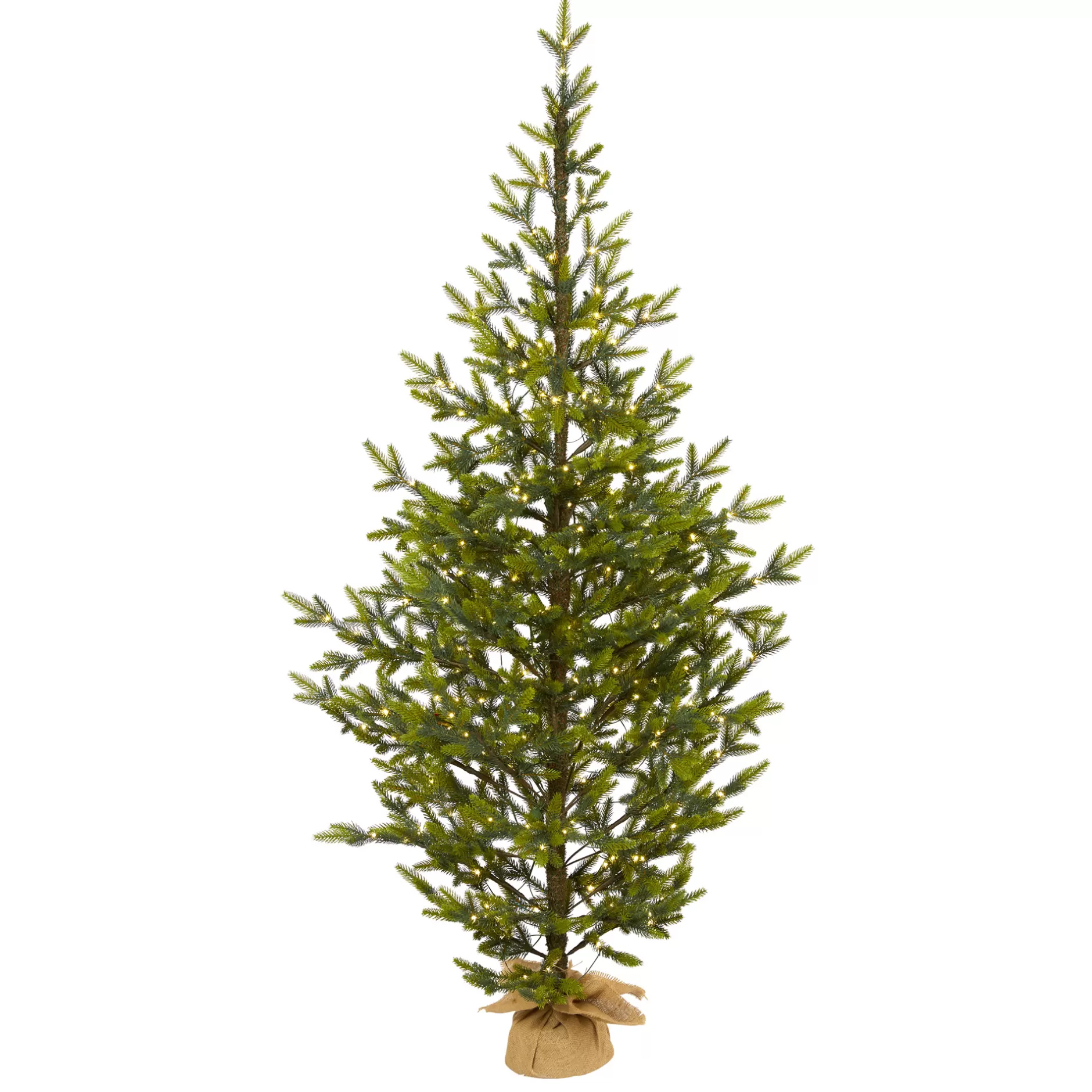 Sale 6' Pre-Lit Potted Fraser Fir Artificial Christmas Tree, Clear Lights Colorful