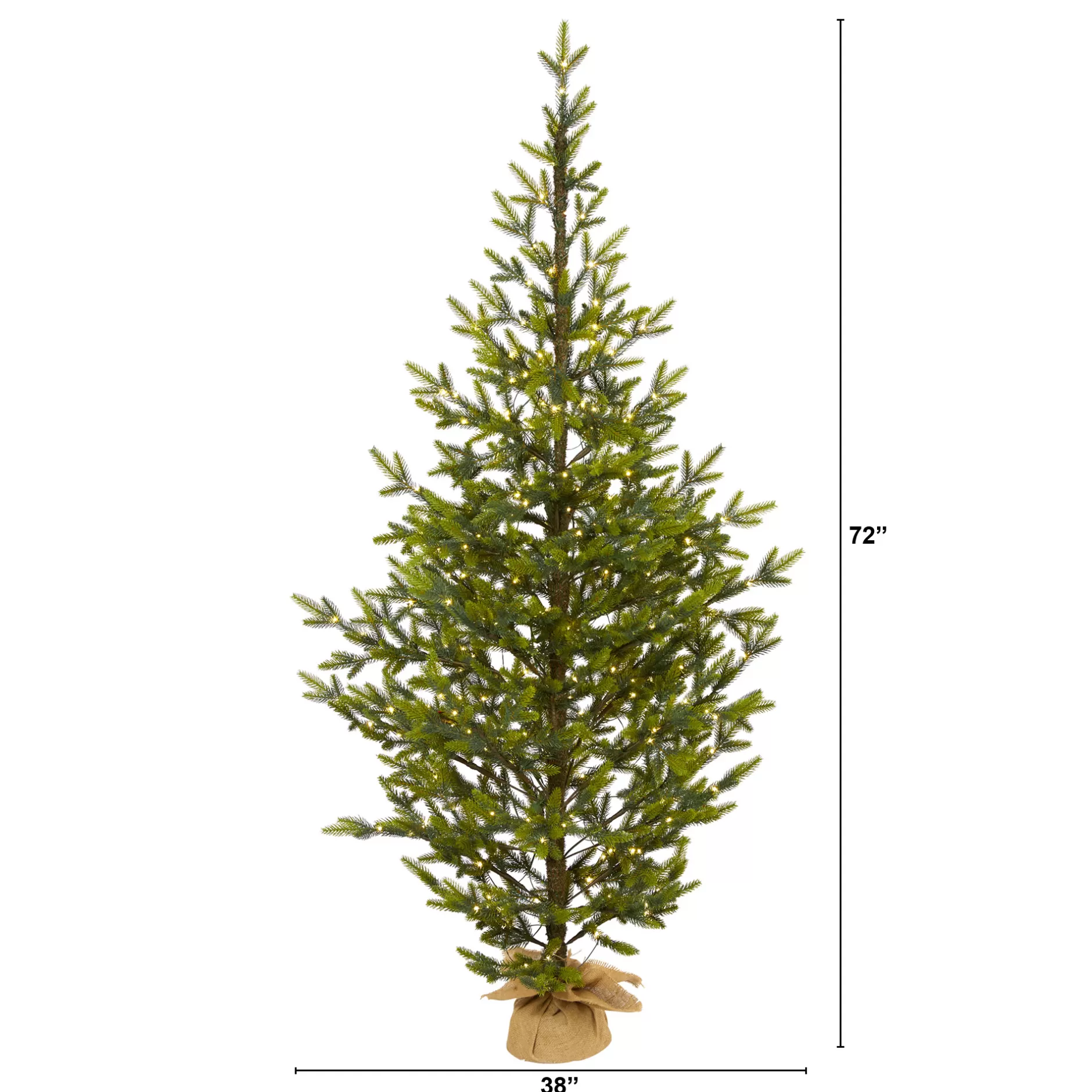 Sale 6' Pre-Lit Potted Fraser Fir Artificial Christmas Tree, Clear Lights Colorful