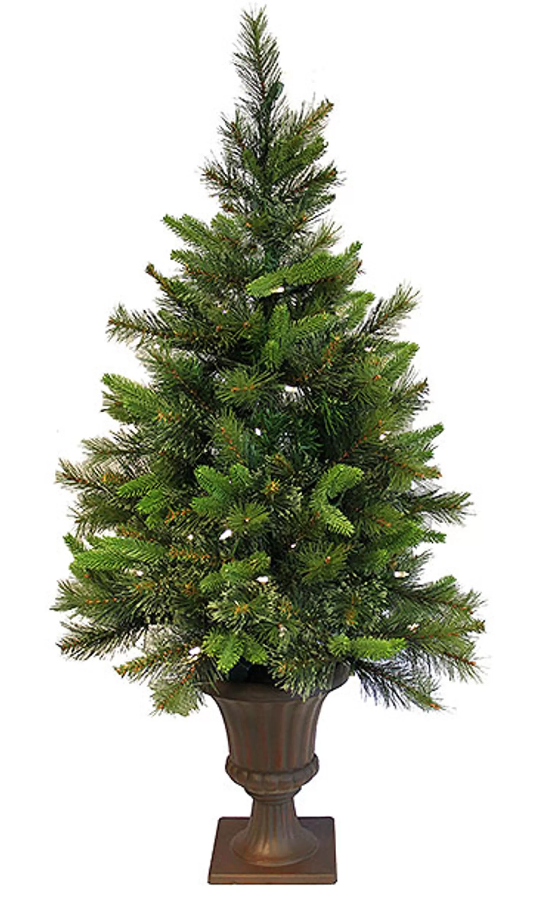 Best 3.5' Pre-Lit Potted Mixed Pine Cashmere Full Artificial Christmas Tree - Clear Lights Potted