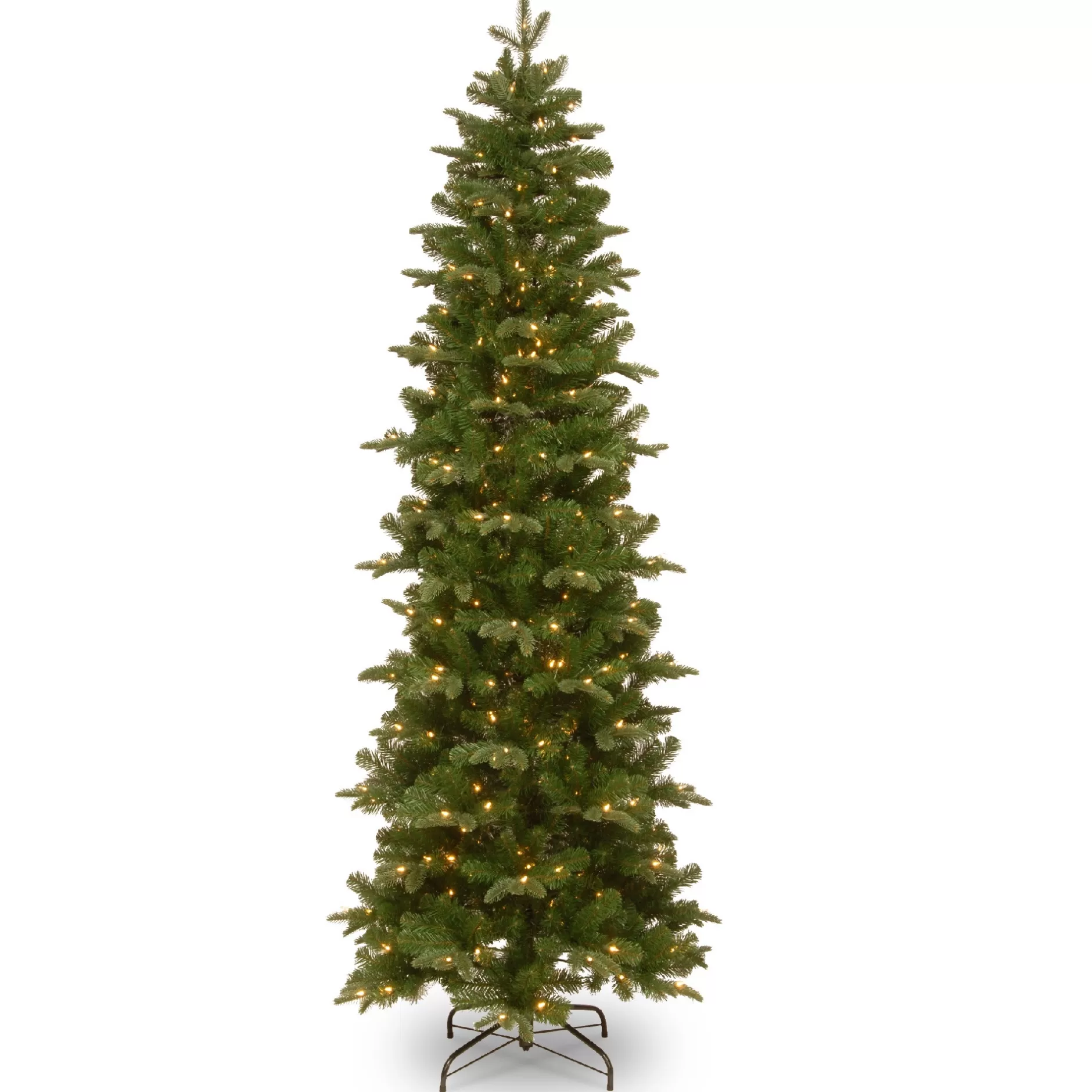 Store 7.5' Pre-Lit Prescott Pencil Artificial Christmas Tree – Clear Lights Pre-Lit