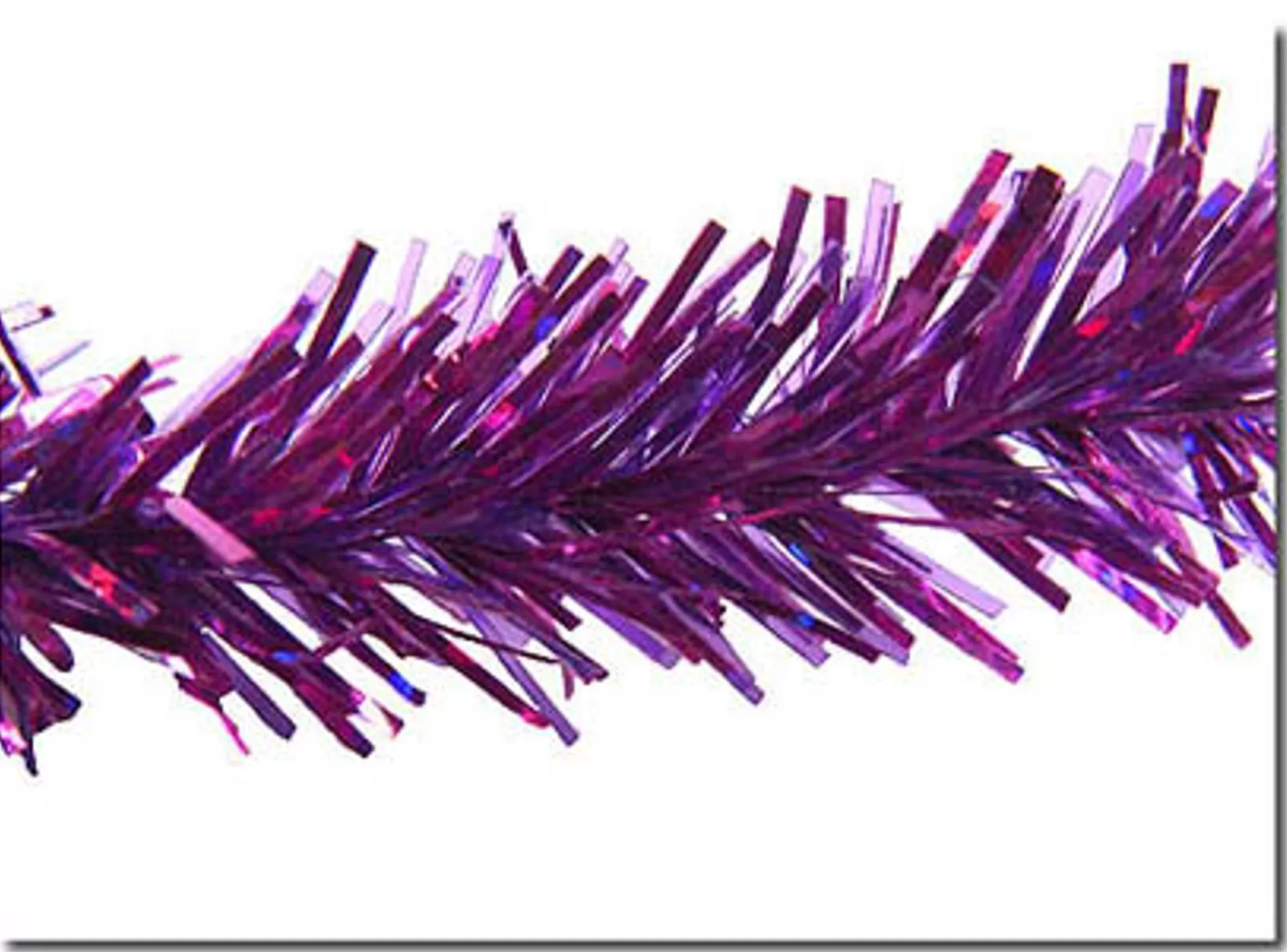 Cheap 12' Pre-Lit Purple Pencil Tinsel Artificial Christmas Tree - Purple Lights Pre-Lit