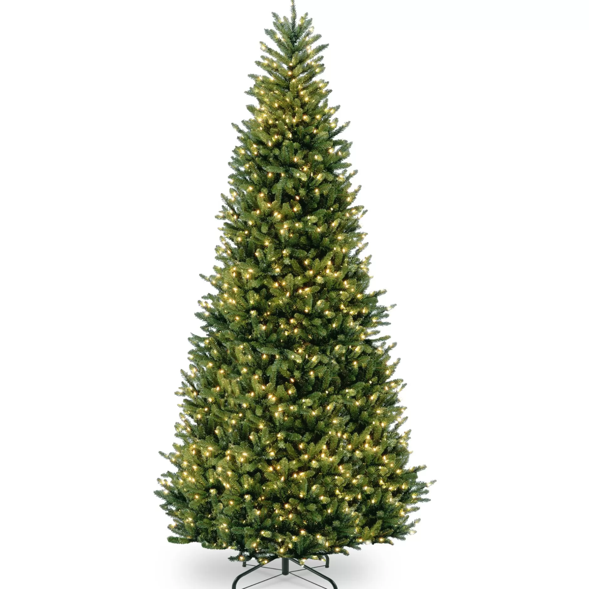 Best 10' Pre-Lit Slim Natural Fraser Fir Artificial Christmas Tree, Clear Lights Pre-Lit