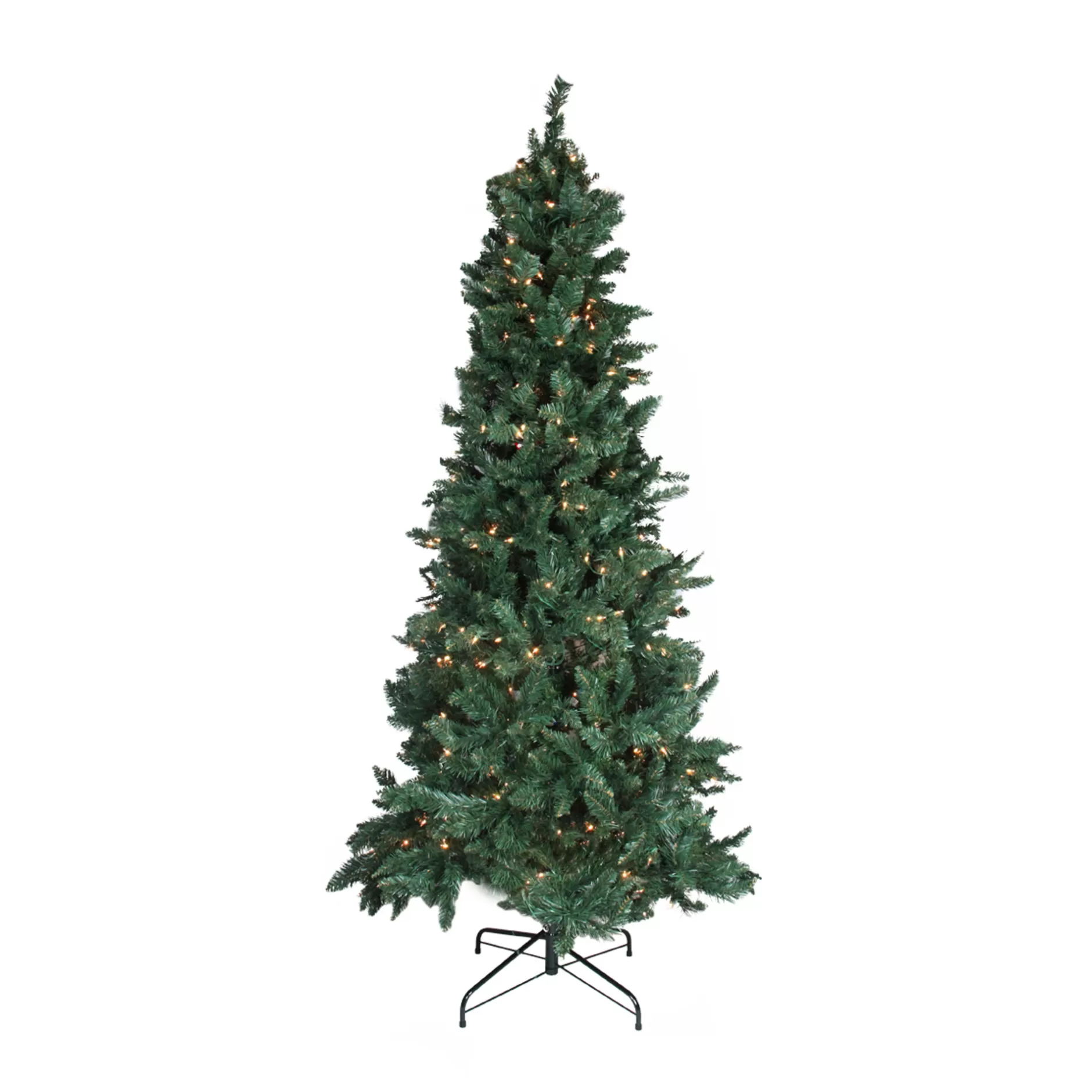 Sale 7.5' Pre-Lit Slim Pine Artificial Christmas Tree - Clear Lights Pre-Lit