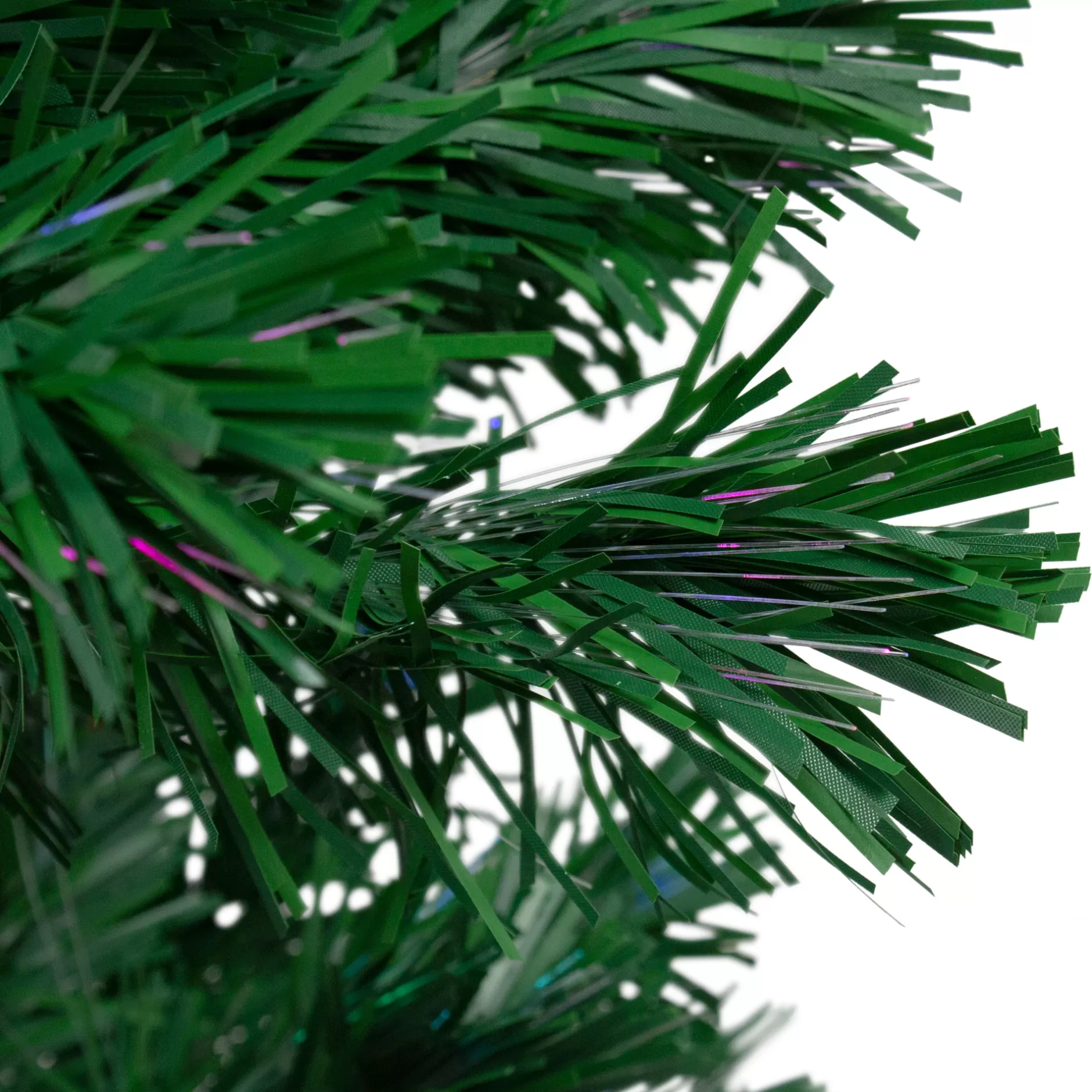 Shop 5' Pre-Lit Slim Pine Spiral Artificial Christmas Tree - Multicolor Fiber Optic Lights Fiber Optic
