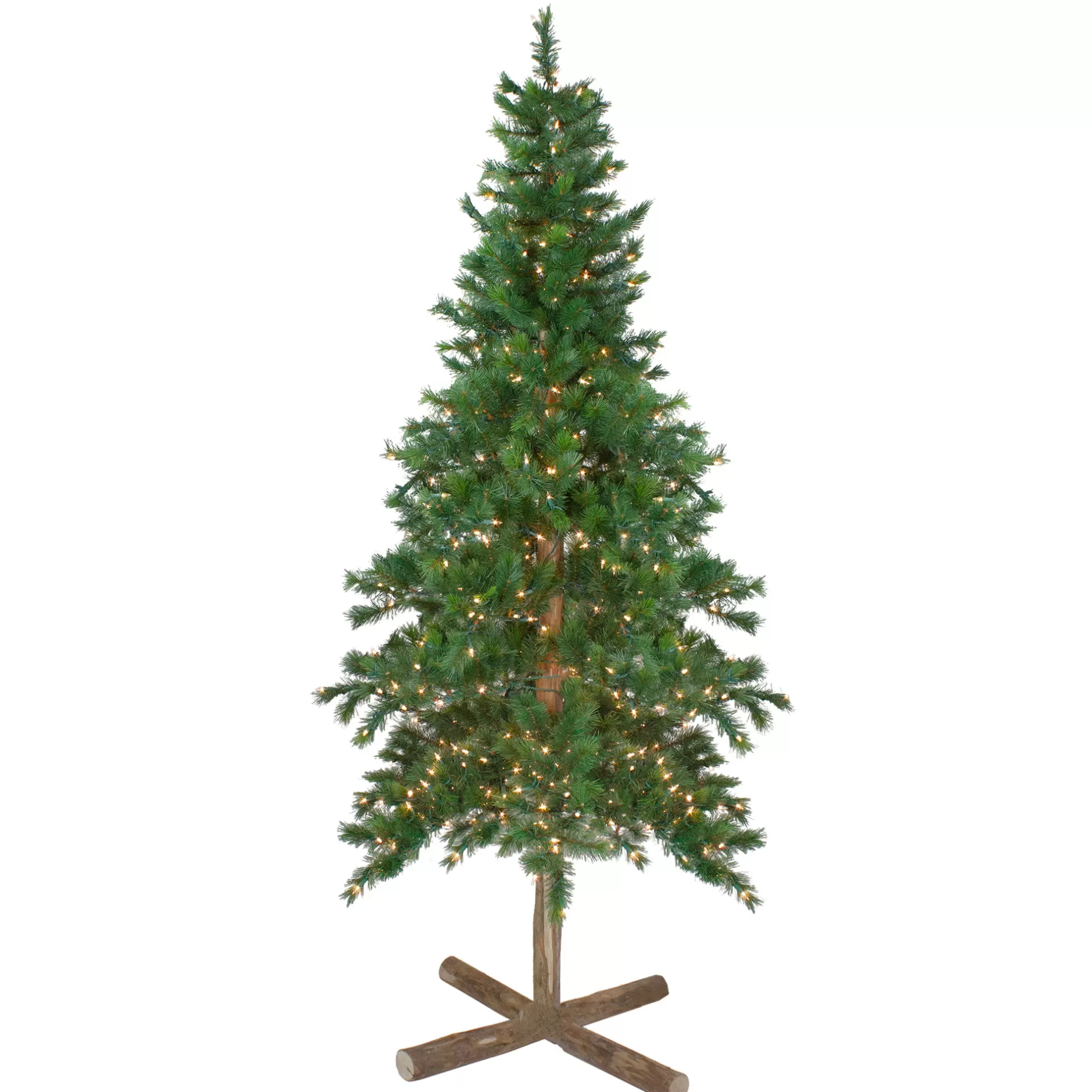 Online 6.5' Pre-Lit Slim Royal Alpine Artificial Christmas Tree - Clear Lights Alpine