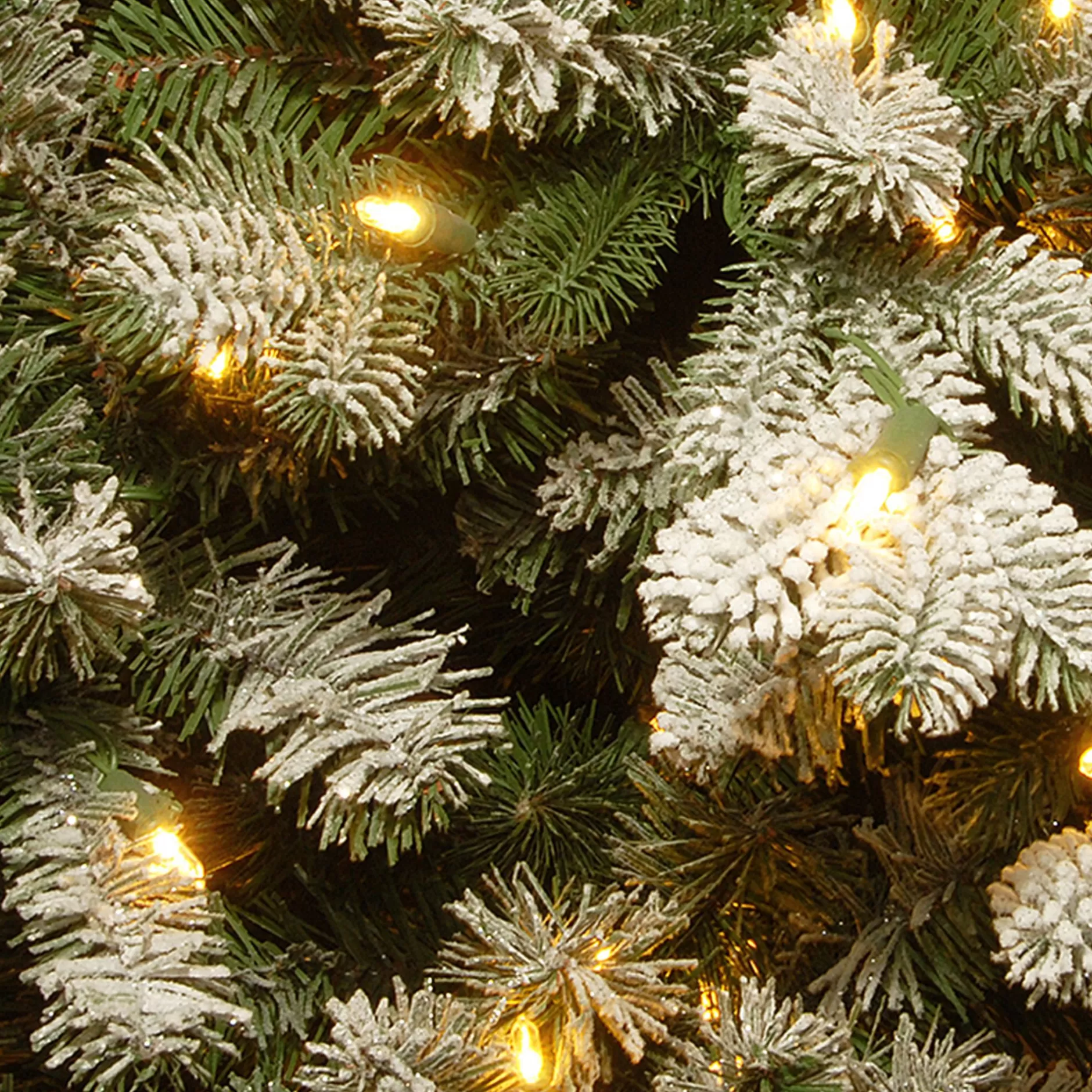 Clearance 7.5' Pre-Lit Slim Snowy Sheffield Spruce Artificial Christmas Tree - Clear Lights Pre-Lit