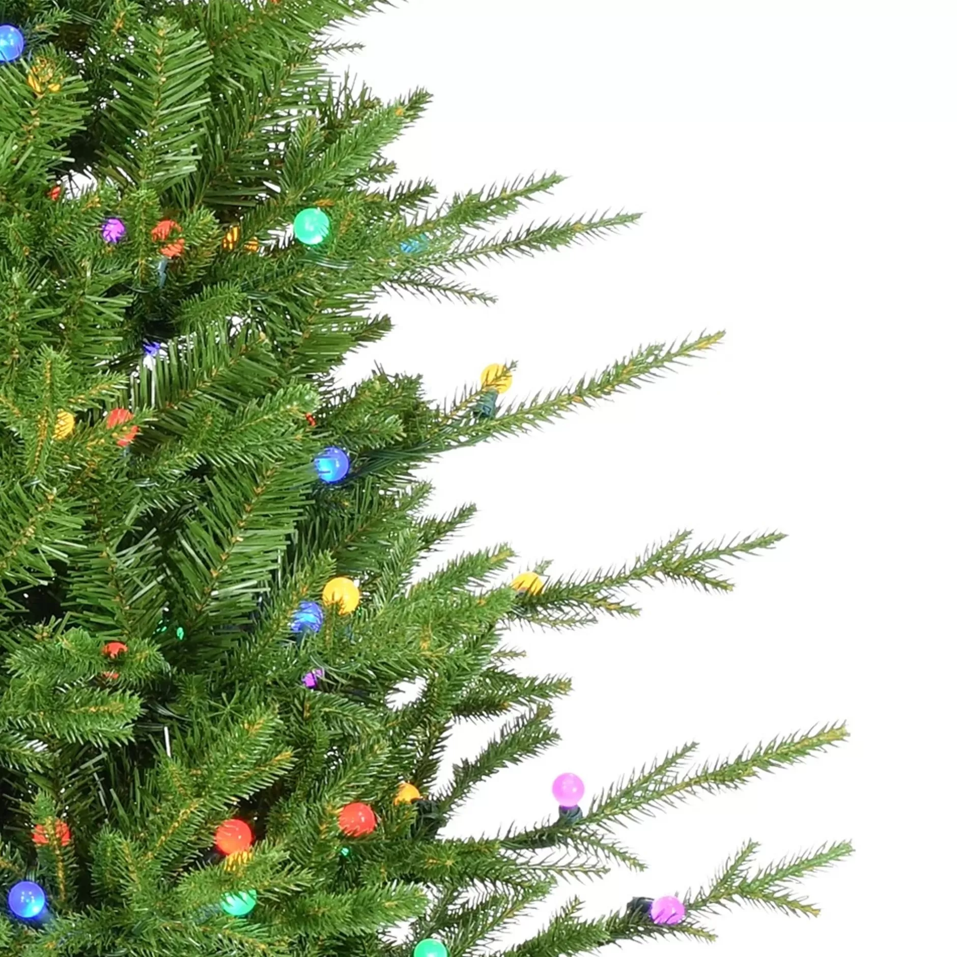 Best Sale 4' Pre-Lit Timberlandartificial Christmas Tree, Multicolor Lights Pre-Lit