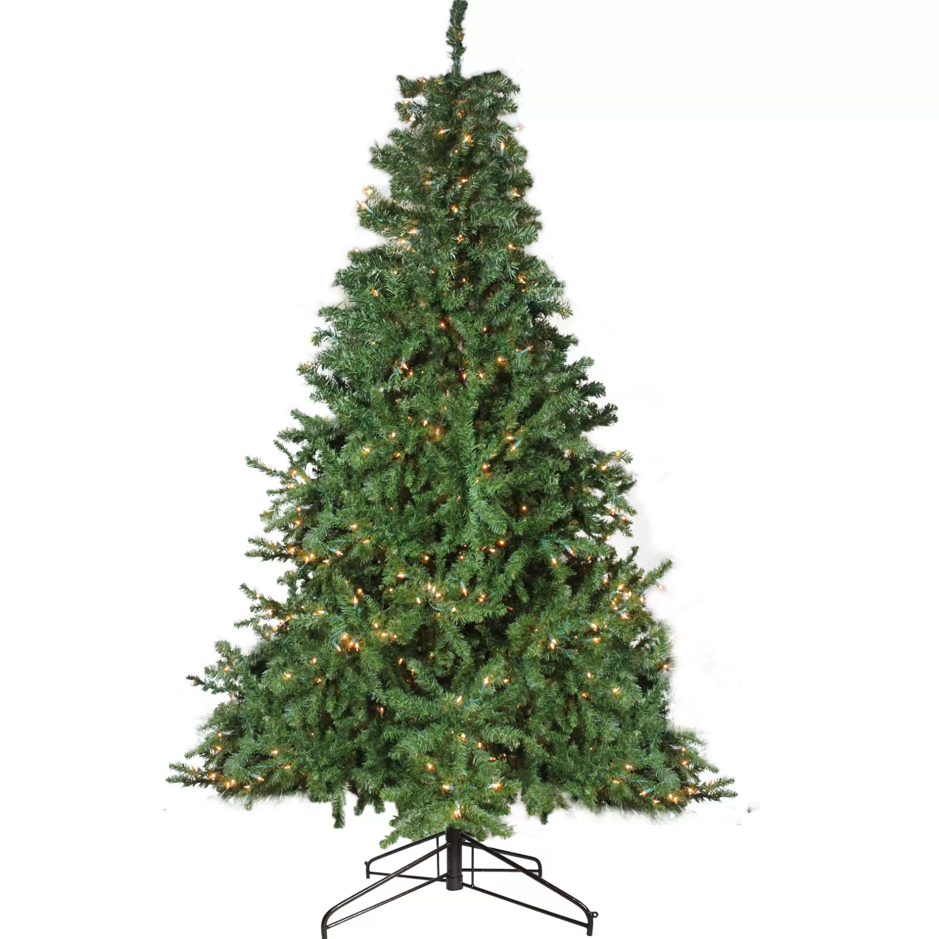 Fashion 12' Pre-Lit 2-Tone Canadian Pine Artificial Christmas Tree - Warm White Lights Pre-Lit