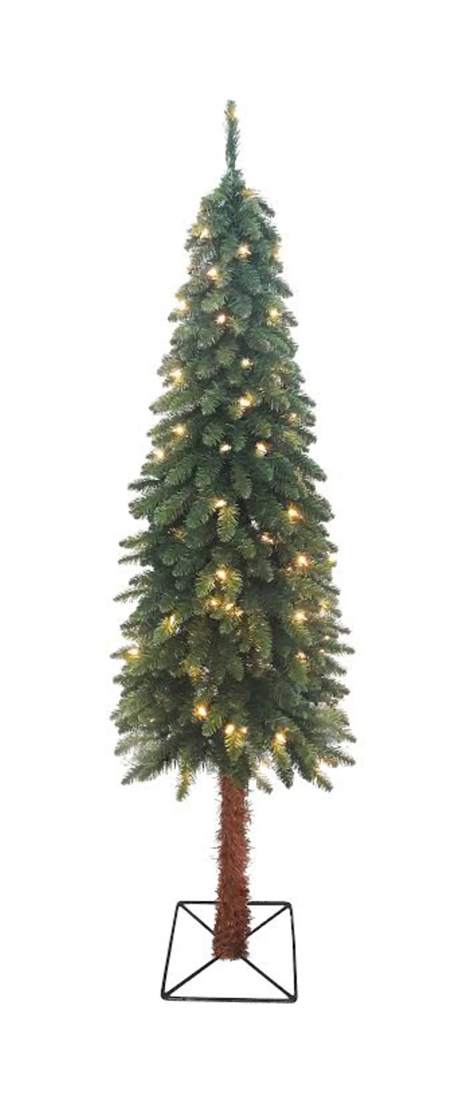 New 5' Pre-Lit Two-Tone Alpine Artificial Christmas Tree - Clear Lights Pre-Lit