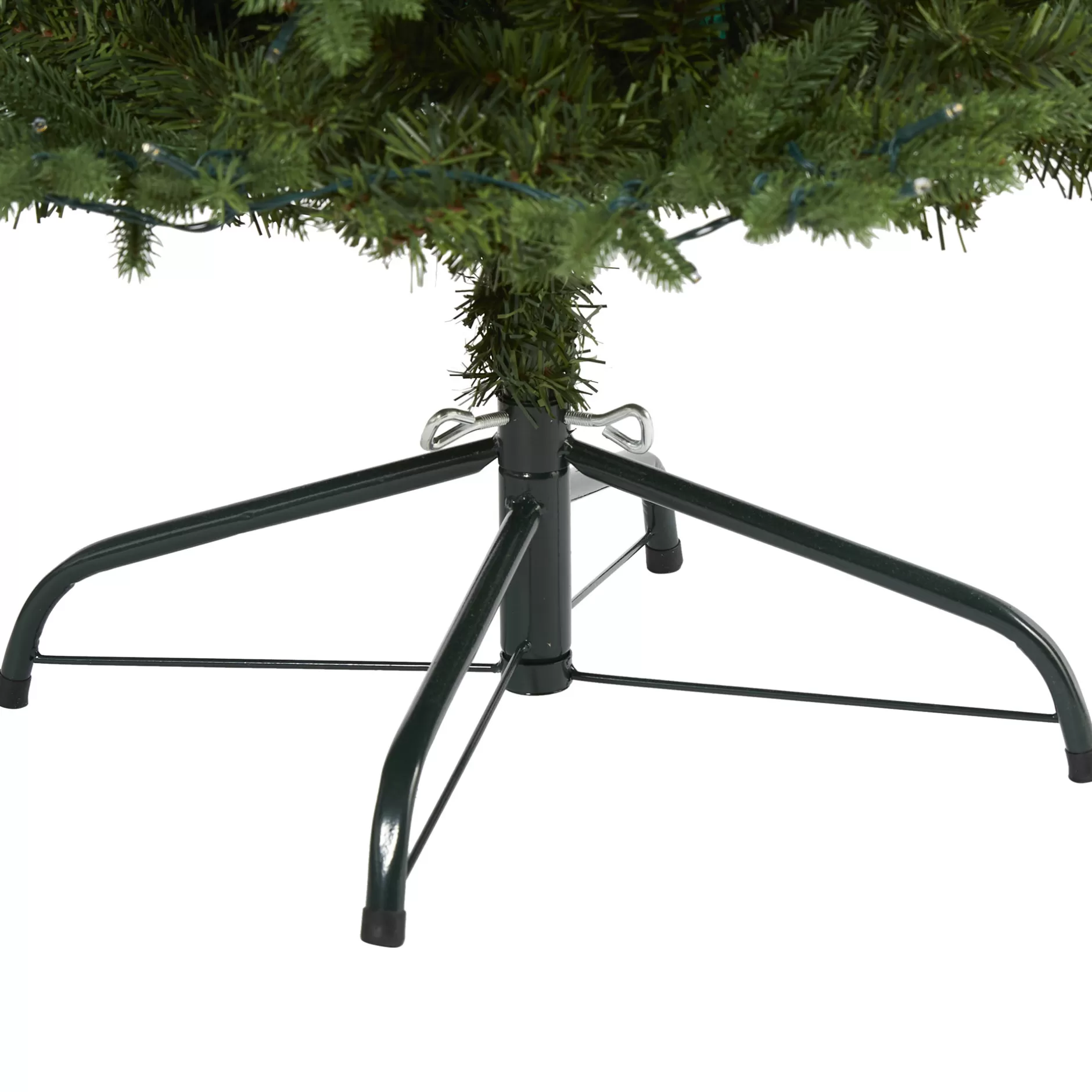 Flash Sale 4' Pre-Lit Vermont Fir Artificial Christmas Tree, Warm Clear Led Lights Pre-Lit