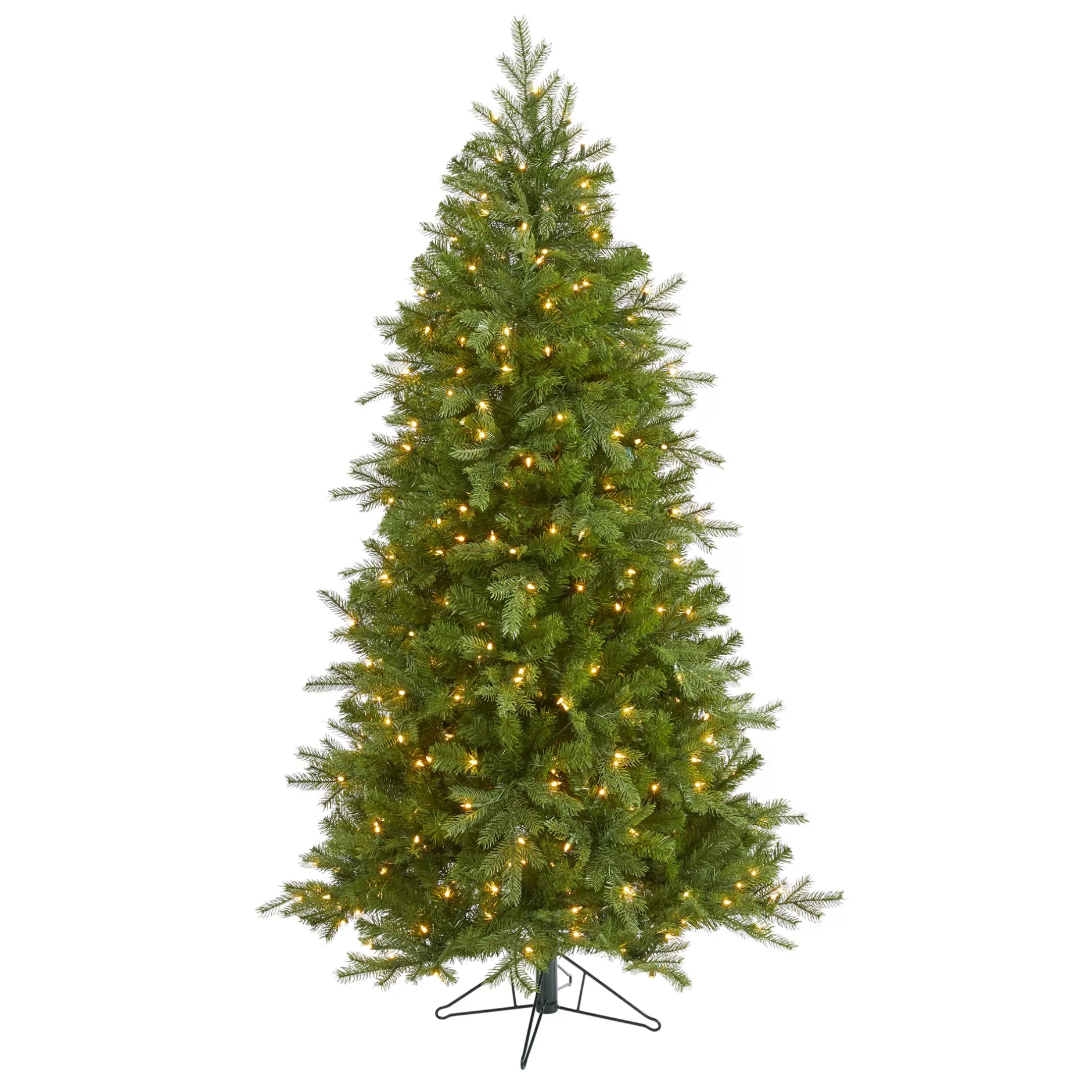 Best 6' Pre-Lit Vienna Fir Artificial Christmas Tree, Warm Clear Led Lights Pre-Lit