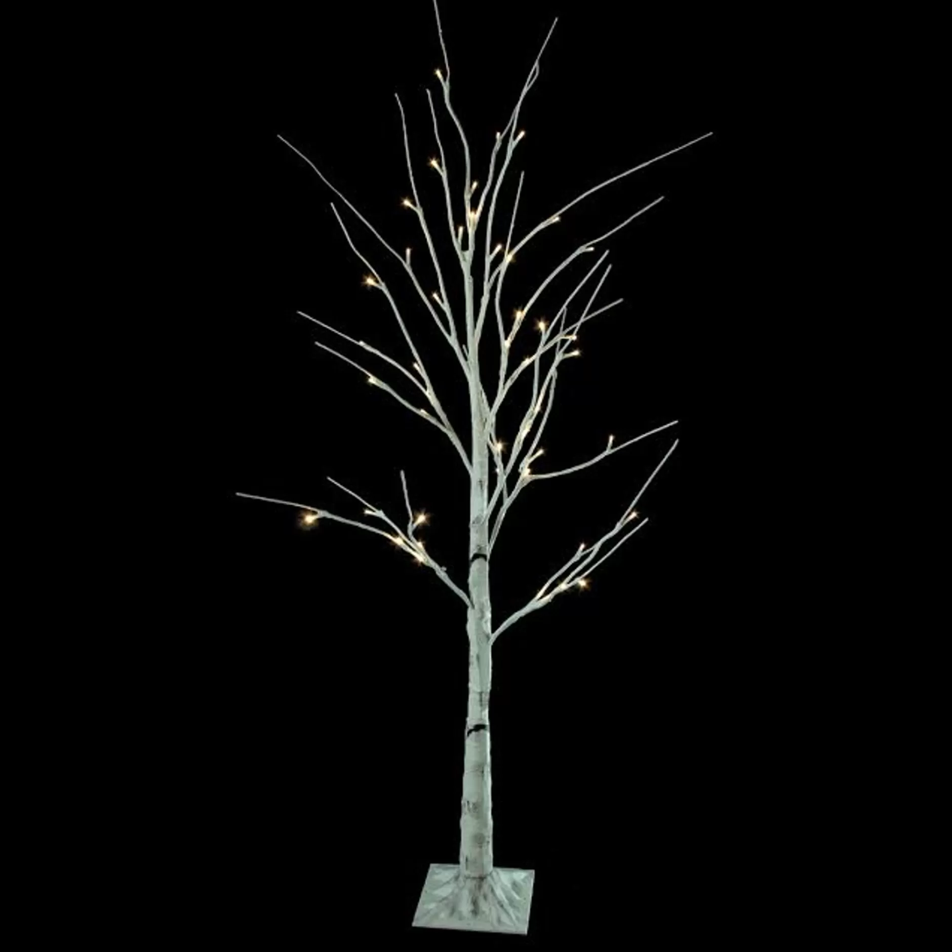 Fashion 4' Pre-Lit White Christmas Twig Tree Outdoor Yard Art Decoration - Warm White Led Lights - 31739971 Pre-Lit