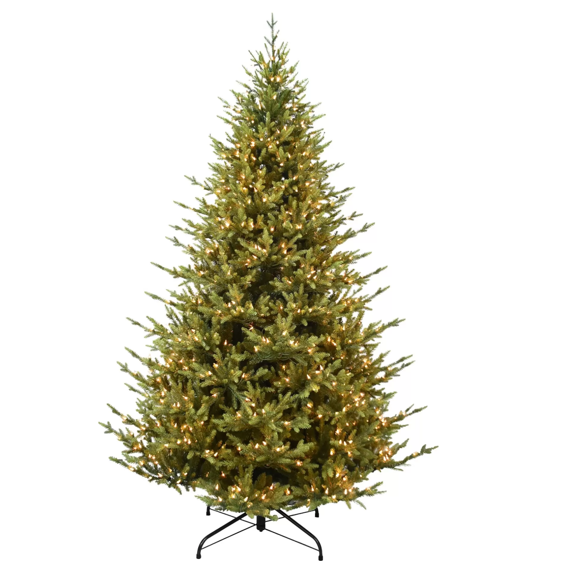 Store 7.5' Pre-Litaddison Fir Artificial Christmas Tree, Clear Lights Pre-Lit