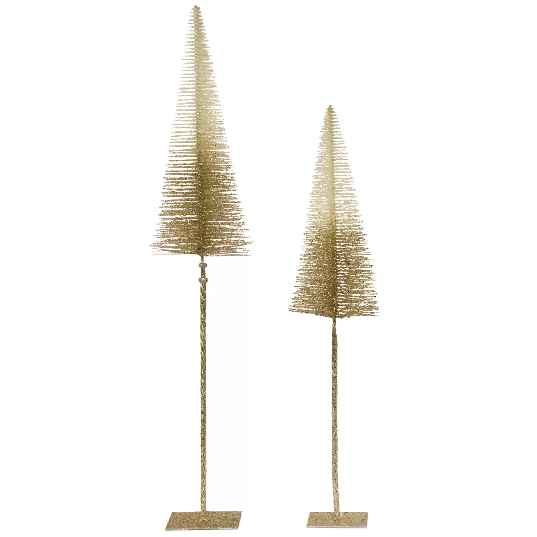 Outlet Set Of 2 Gold Glittered Finish Plastic Tree Table Top Decorations 41" - 34152218 Commercial
