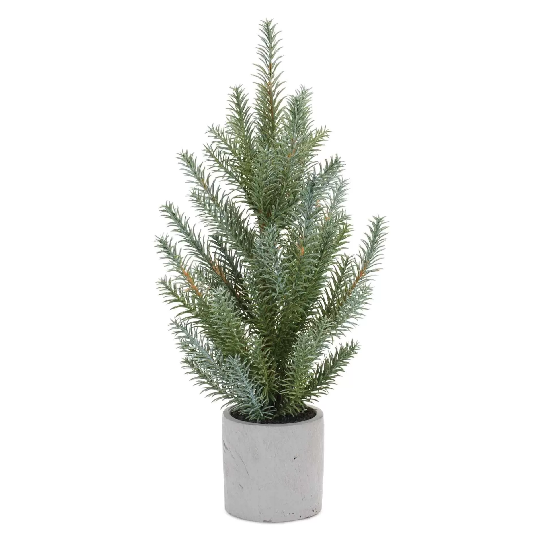 Cheap Set Of 2 Potted Pine Artificial Christmas Tree, Unlit, 18" Potted