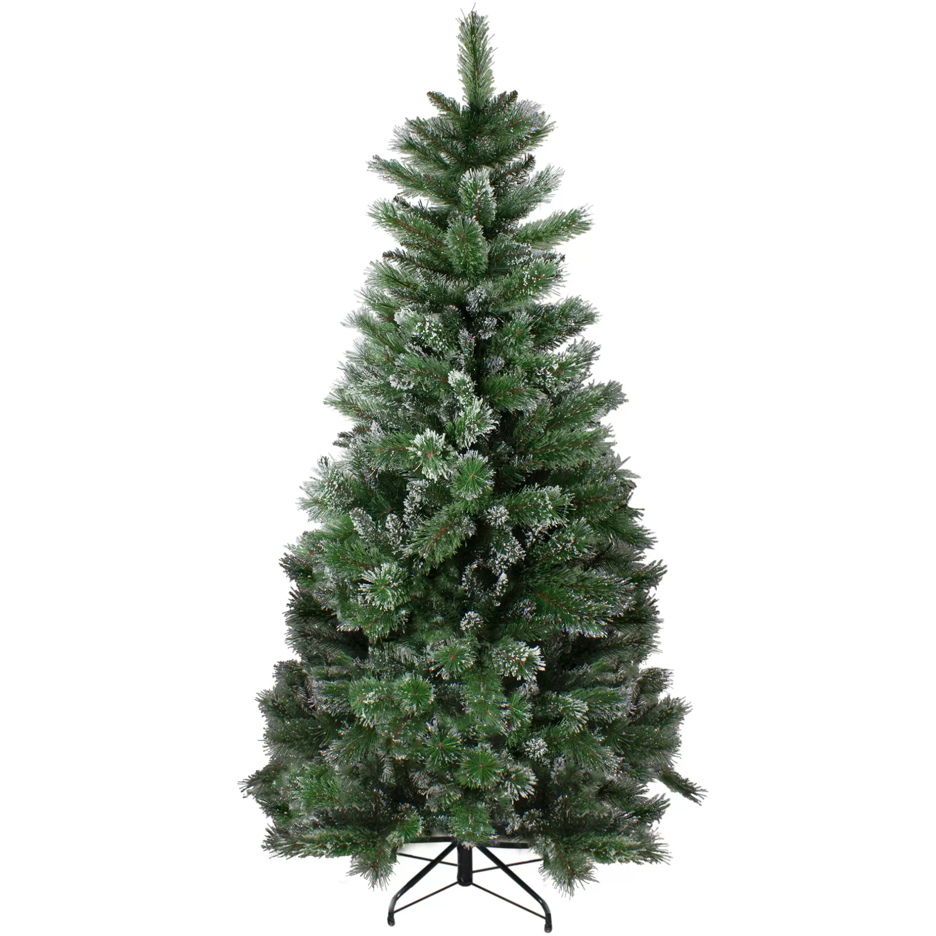 Online 6' Snowy Mixed Montana Pine Artificial Christmas Tree - Unlit Flocked