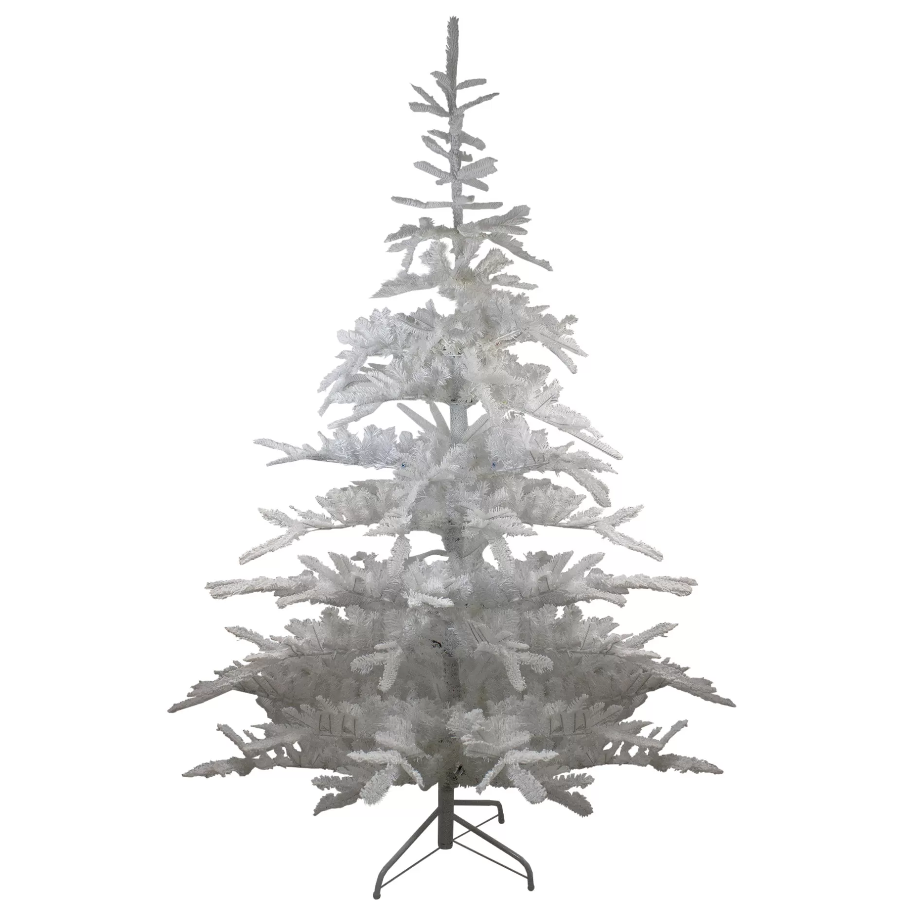 Clearance 7' Snowy White Nobilis Fir Artificial Christmas Tree - Unlit Flocked