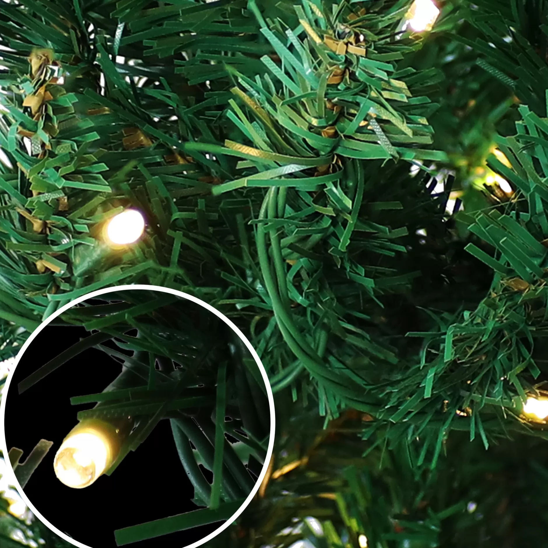 Best Sale Sunnydaze Indoor Pre-Lit Faux Tannenbaum Slim Evergreen Christmas Tree With Hinged Branches And Warm White Lights - 5' - Green Pre-Lit