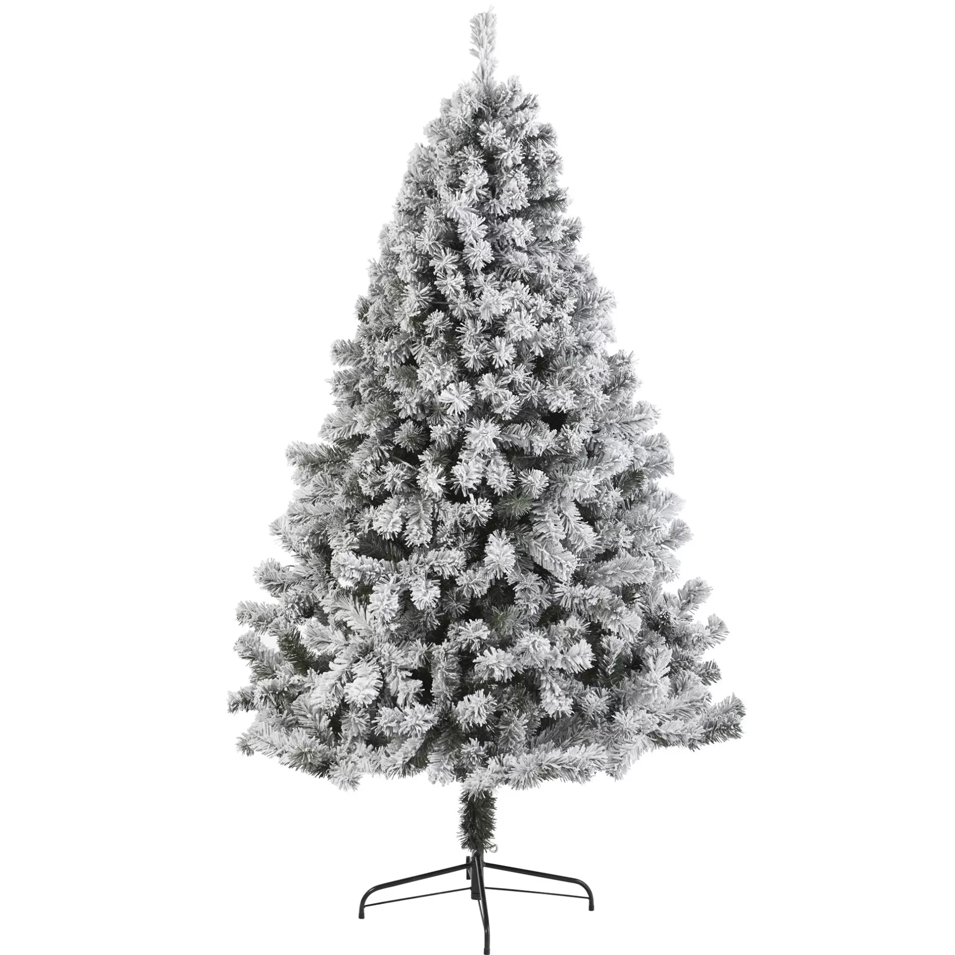 Clearance 7' West Virginia Fir Flocked Artificial Christmas Tree, Unlit Flocked