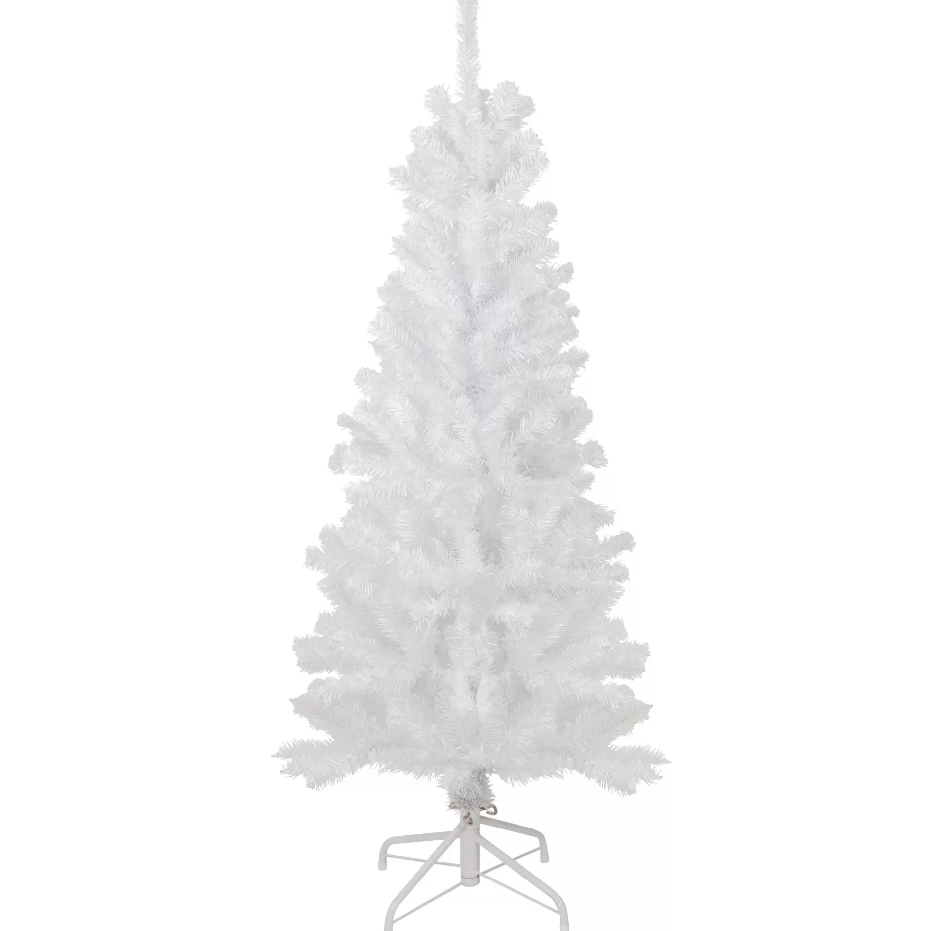 Store 4.5' White Georgian Pine Artificial Pencil Christmas Tree, Unlit Colorful