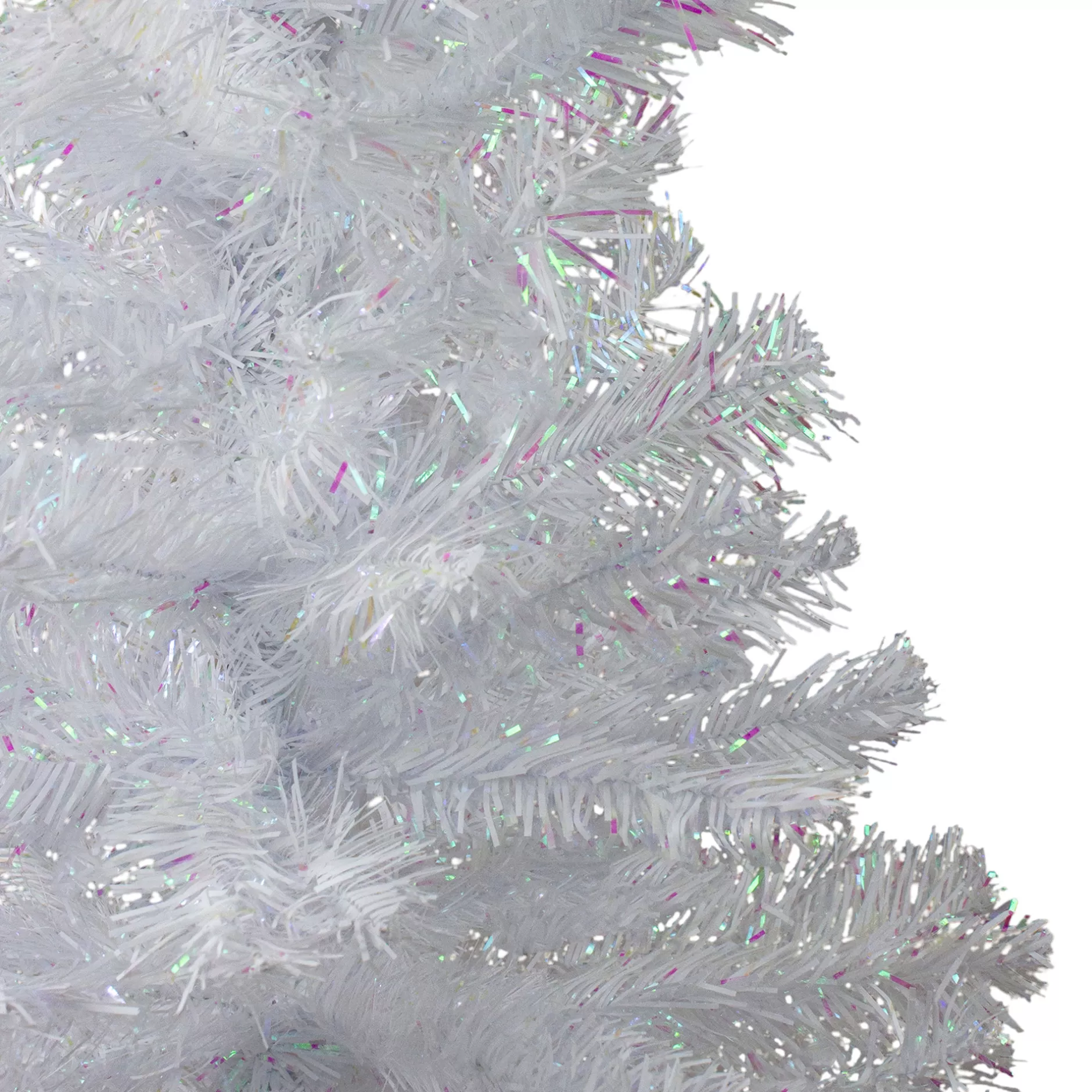 Store 3' White Iridescent Pine Artificial Christmas Tree - Unlit Colorful